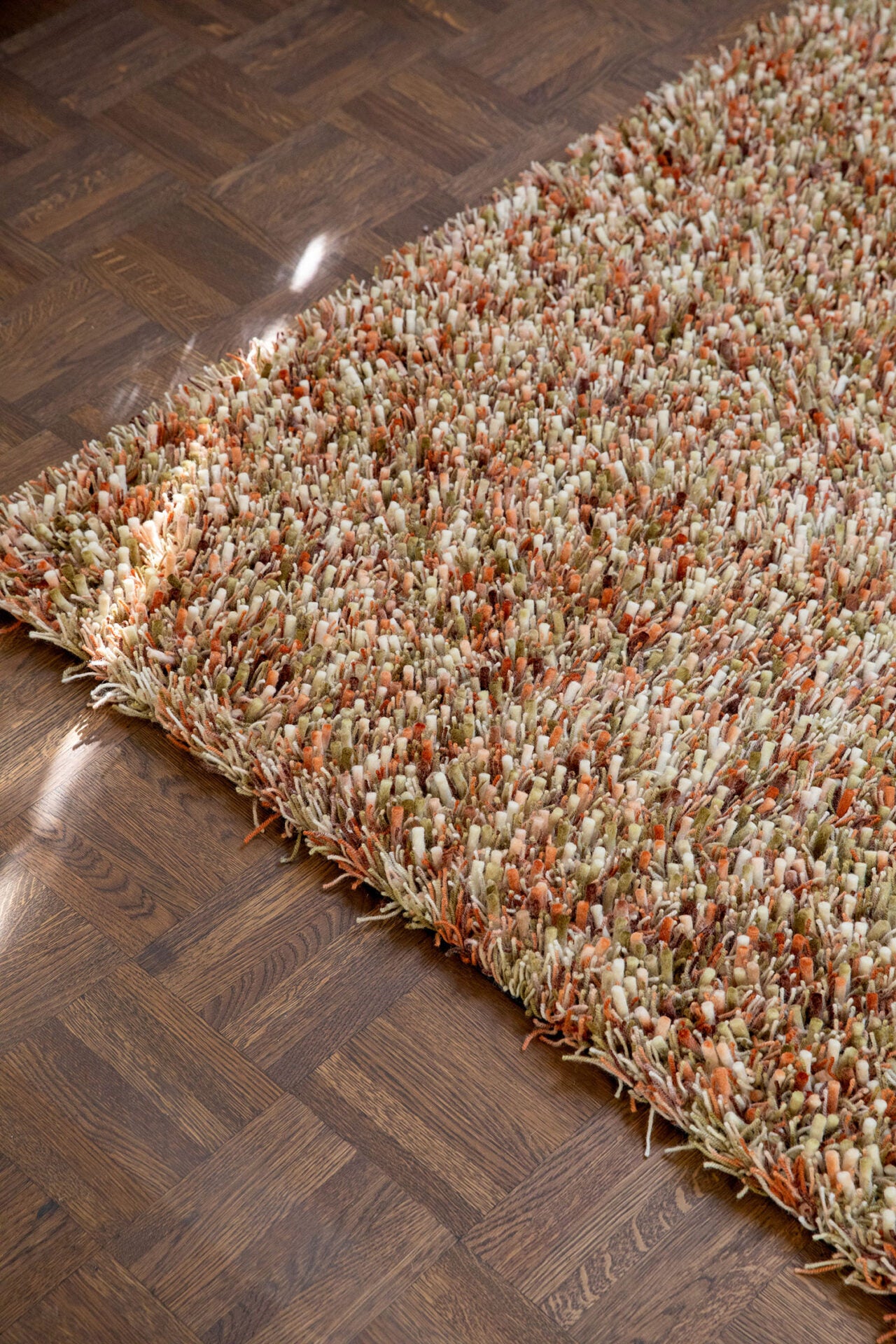 Spring beige-orange rug