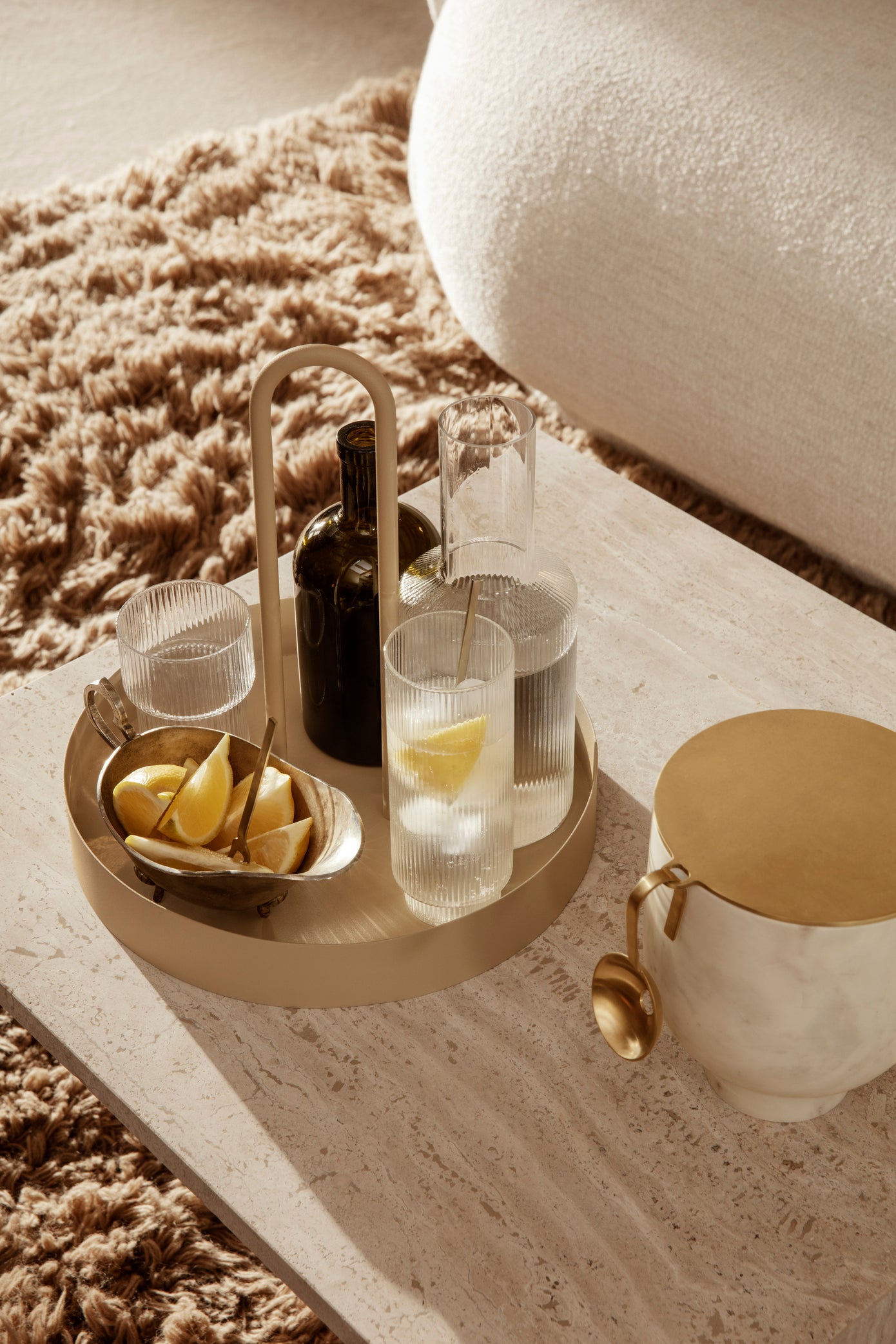Karafka RIPPLE mundgeblasenes Glas