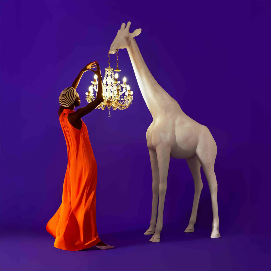 Outdoor lamp GIRAFFE IN LOVE M pink