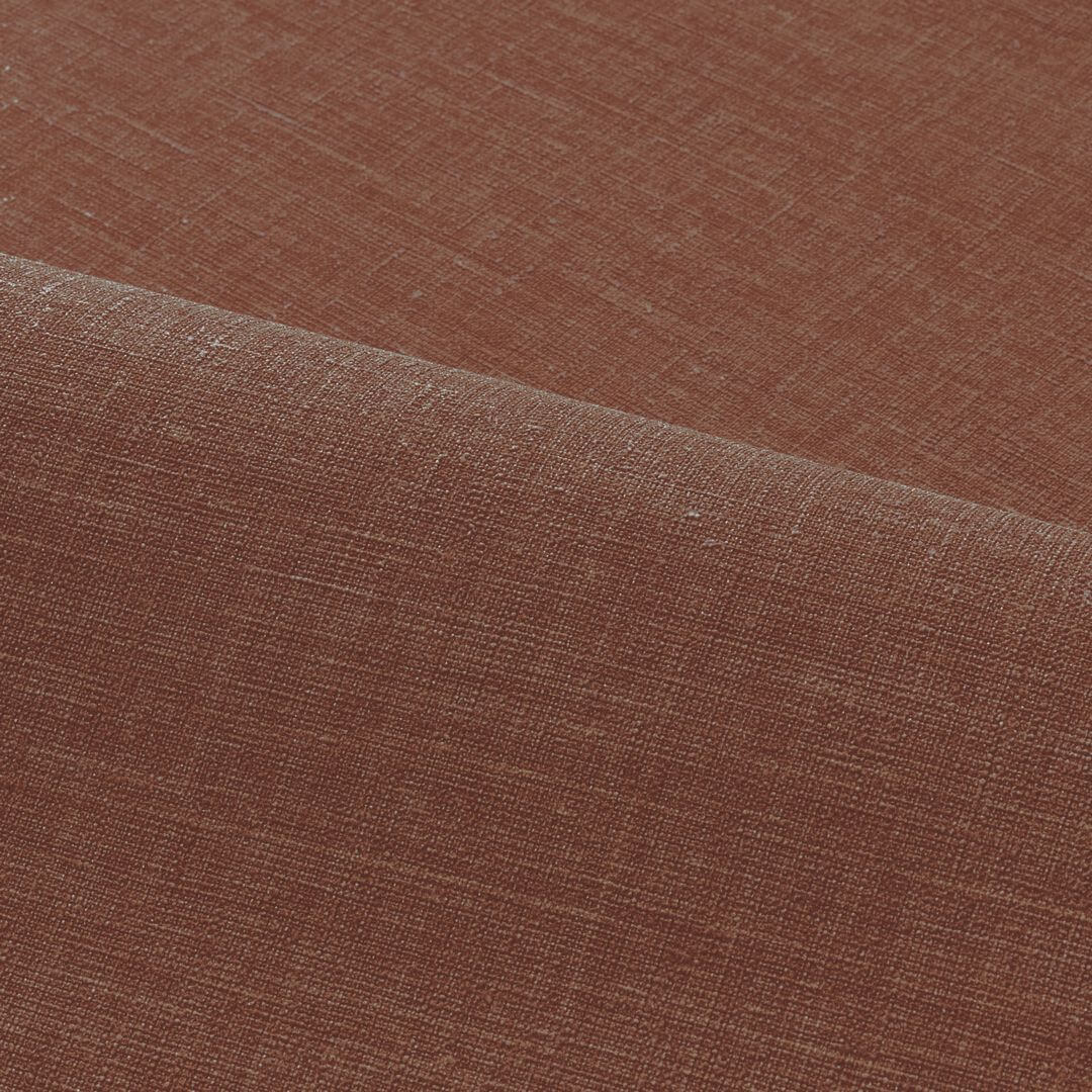 Strukturtapete, die Leinenstoff imitiert SHINOK - TERRACOTTA Terakota