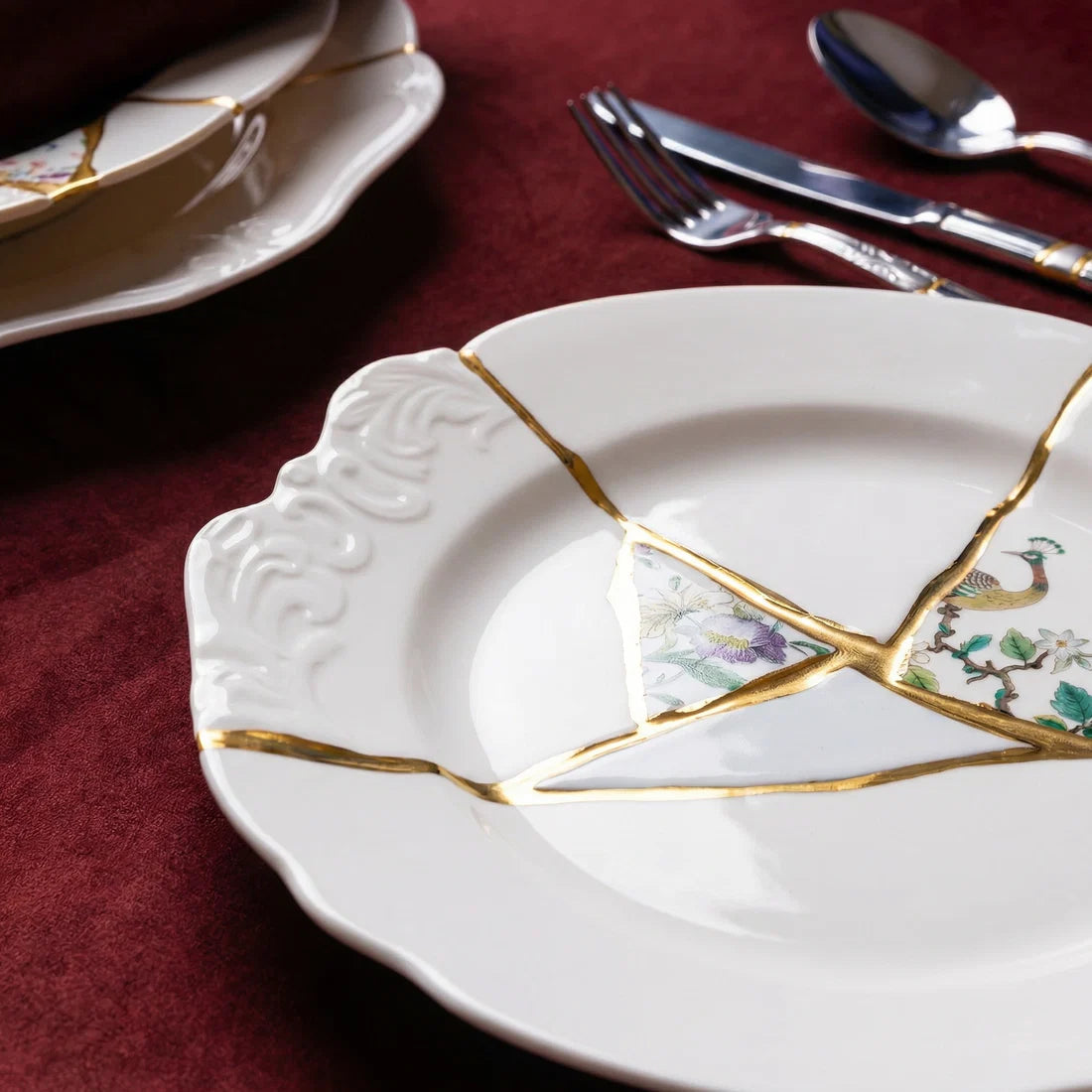 Kintsugi Deep Tafel #3 Porzellan