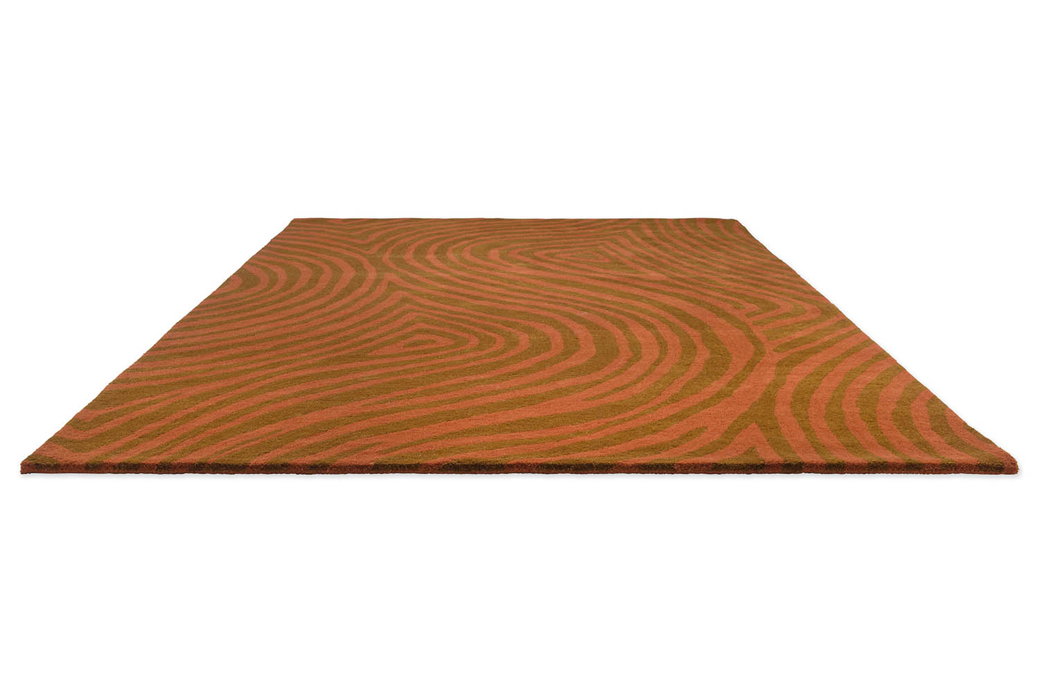 Orange-brown decor rug