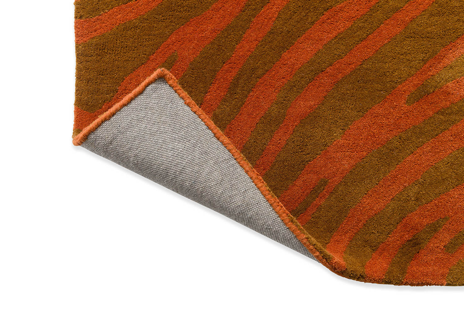 Orange-brown decor rug