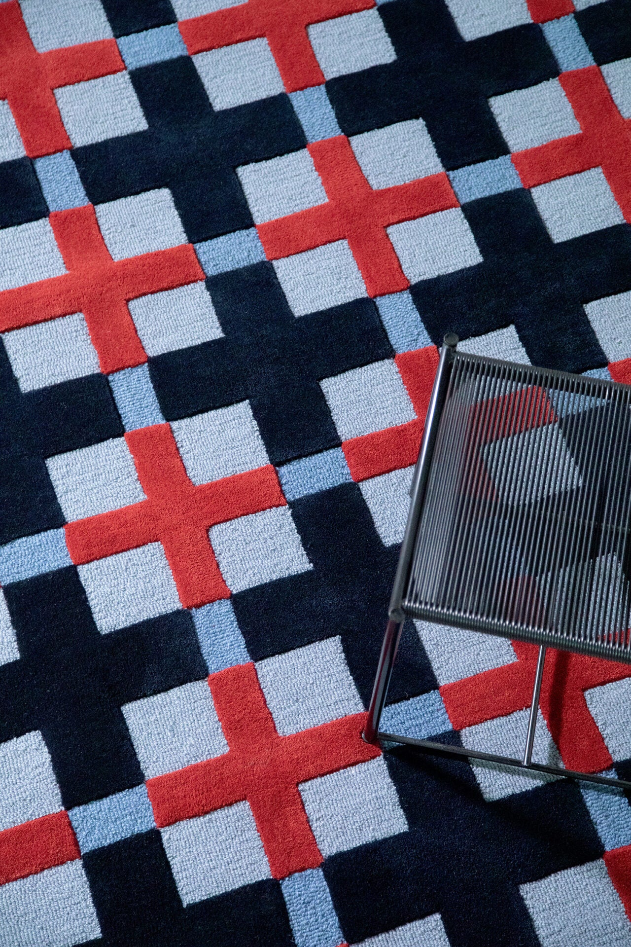 Decor Milano blue-red rug