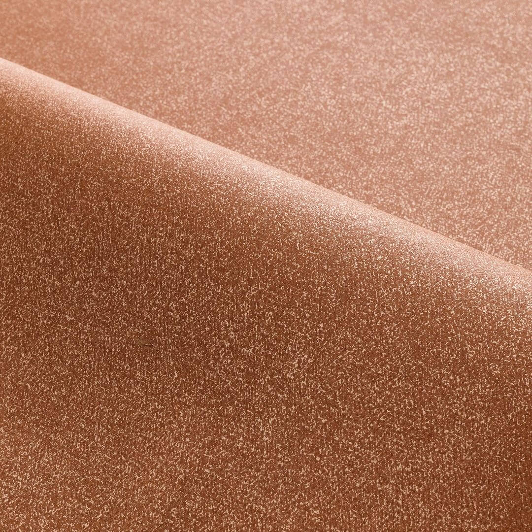 Tapete glatt matt mit perlmuttartigem Effekt OCTA - ROUILLE rostbraun
