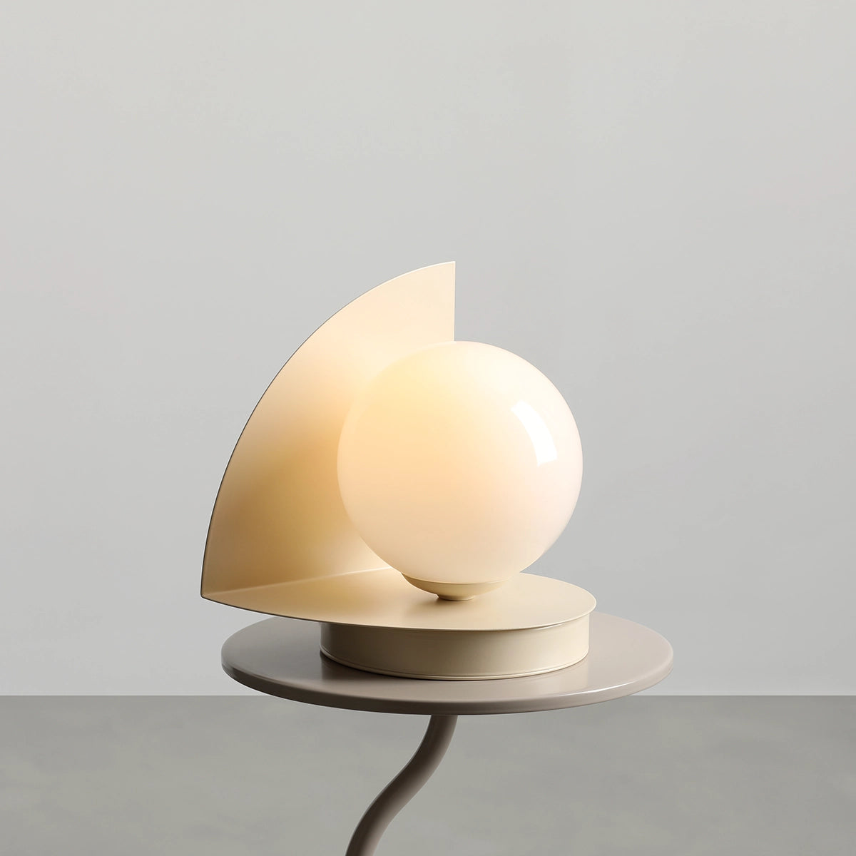 LOOP Tischleuchte Creme