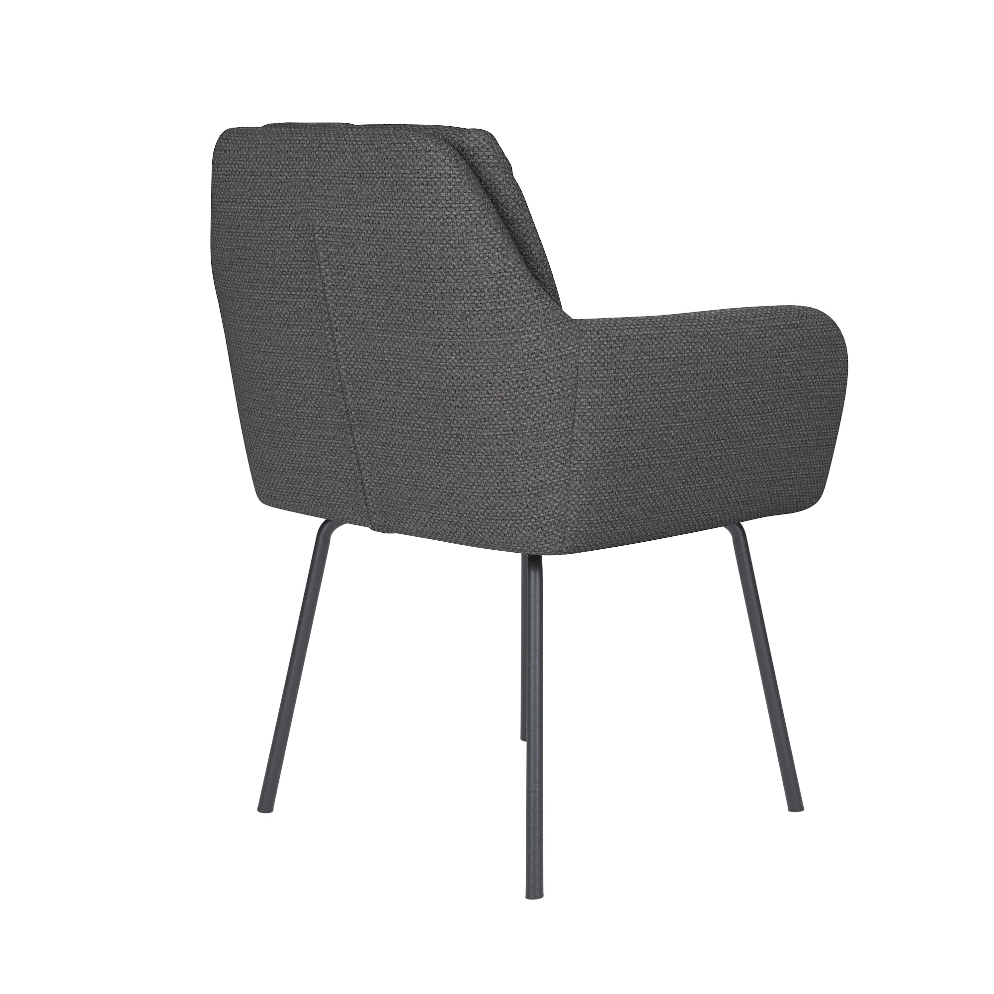 PETE chair gray with black base