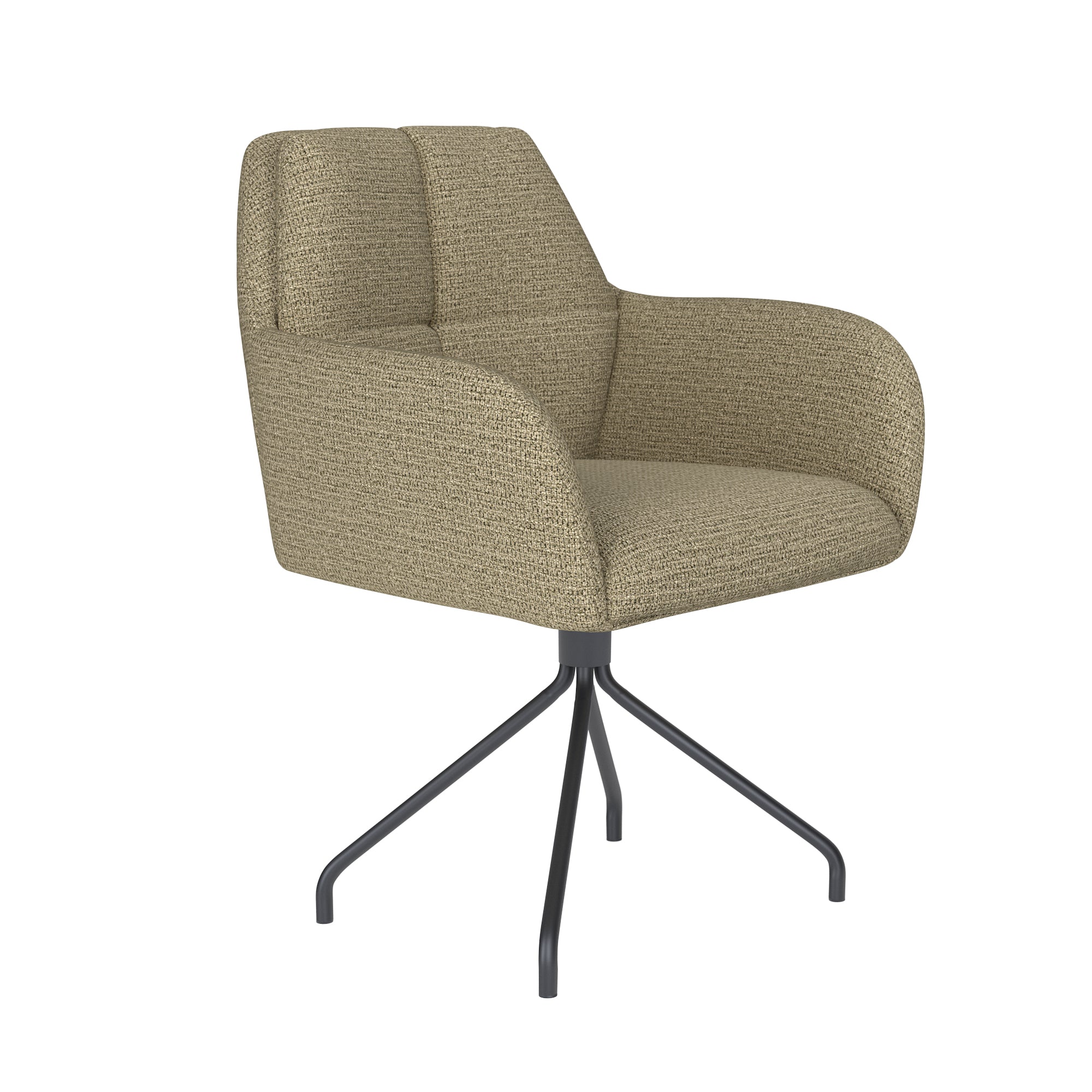PETE chair green with black base