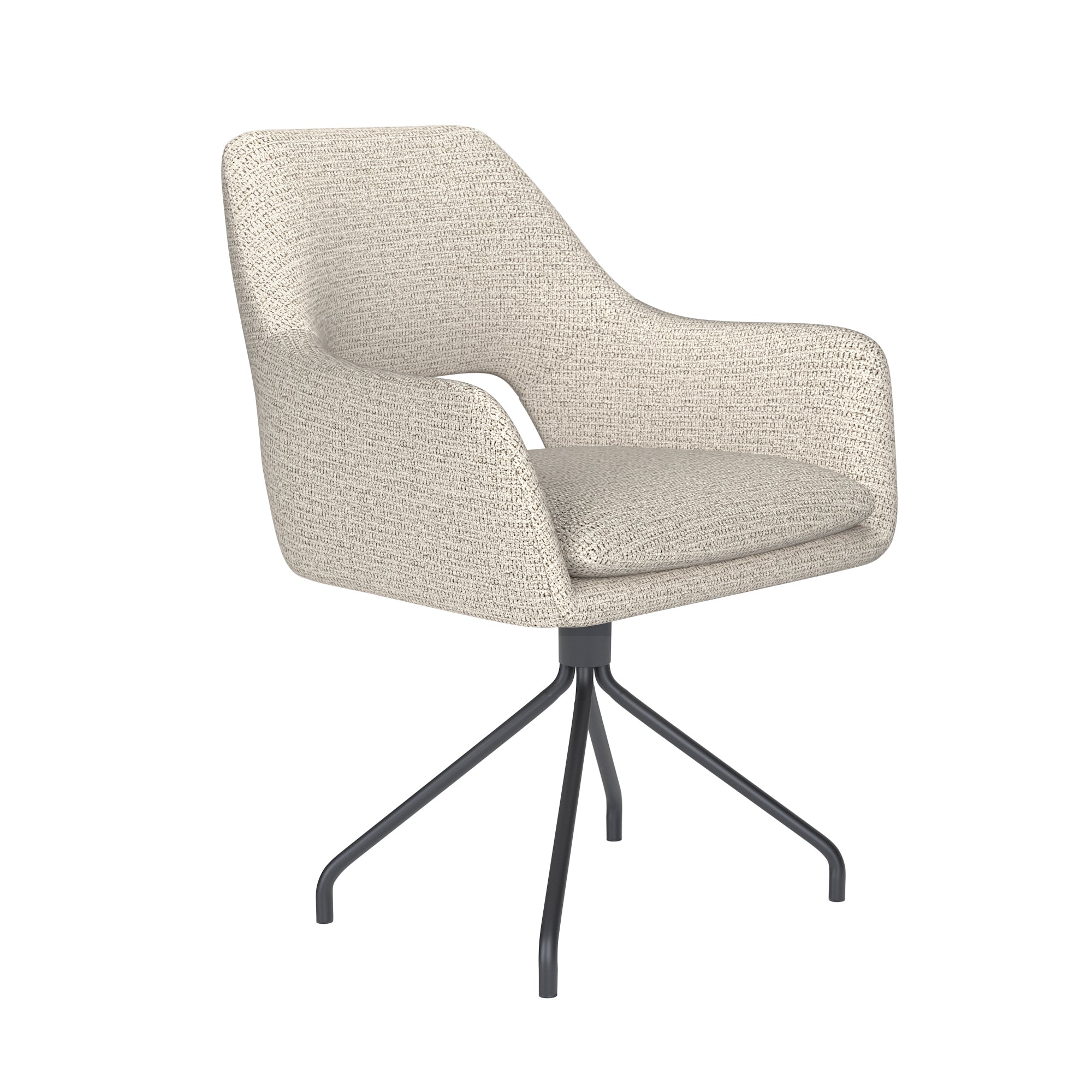 MOS Chair white with black base