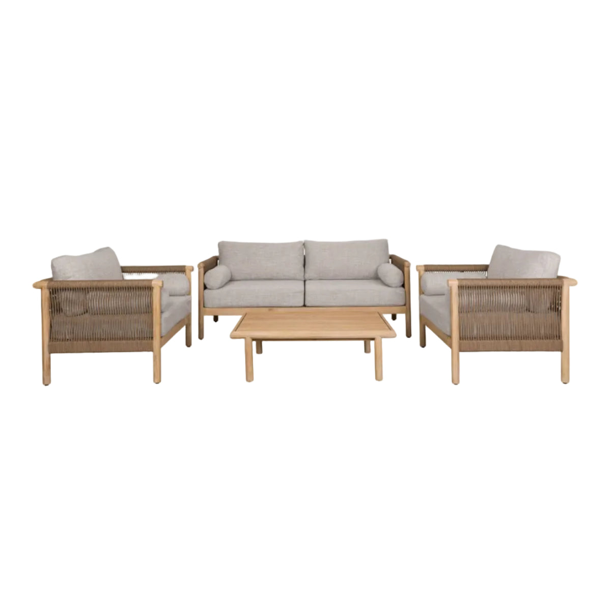 Zestaw ogrodowy OASIS 2 fotele + sofa + stolik kawowy – Dutchbone