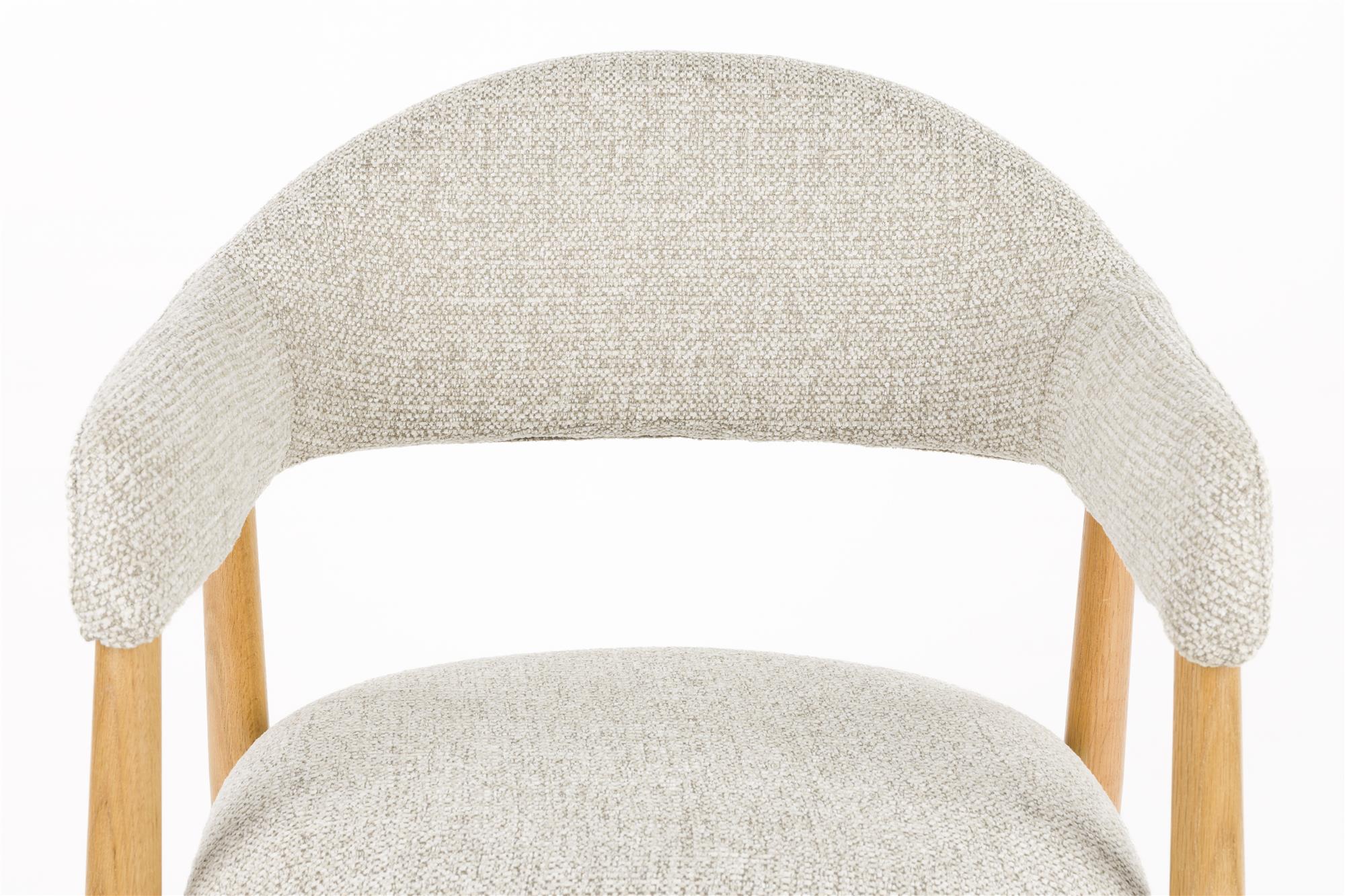 INDY chair light brown with wooden base