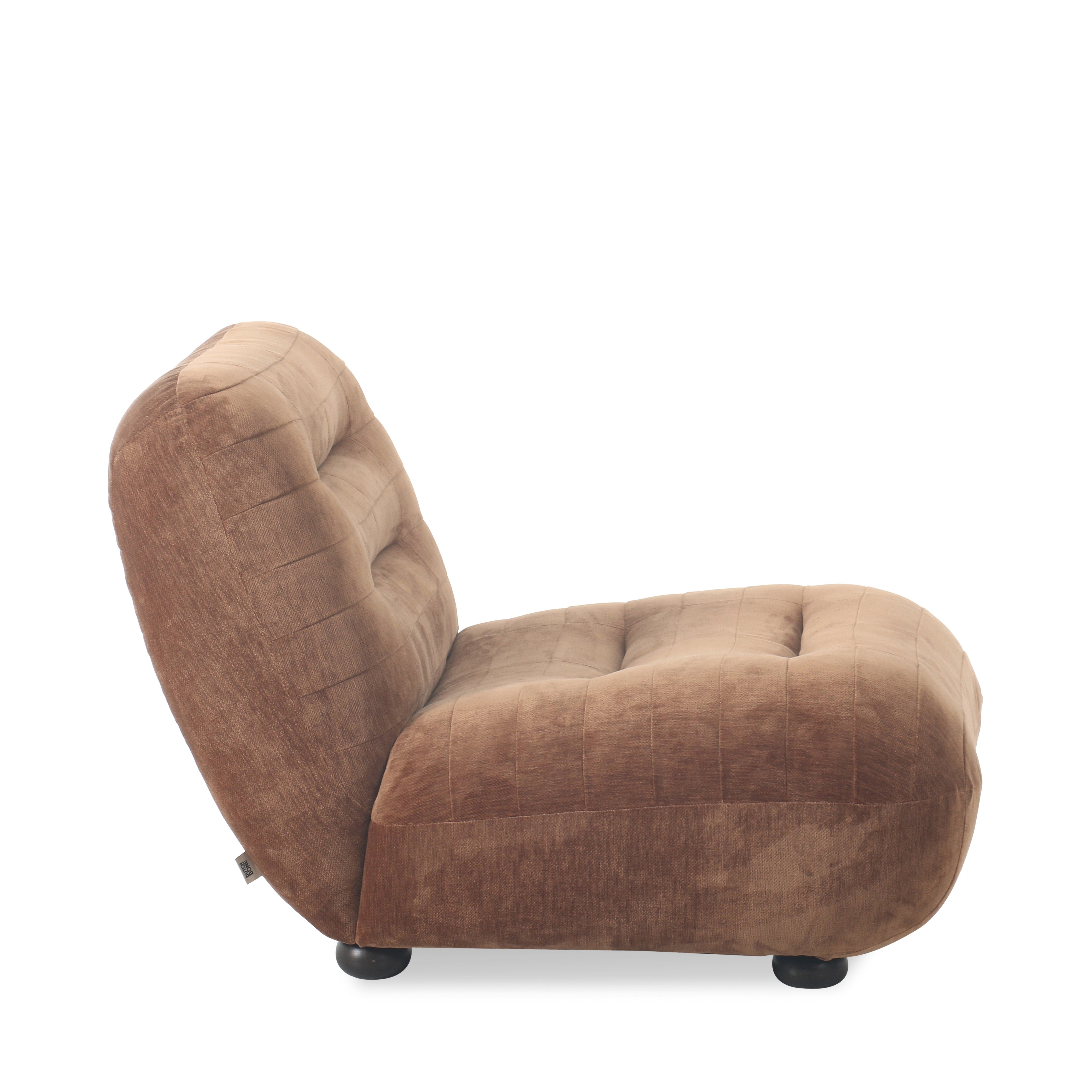 Sessel WYATT cognac Samt