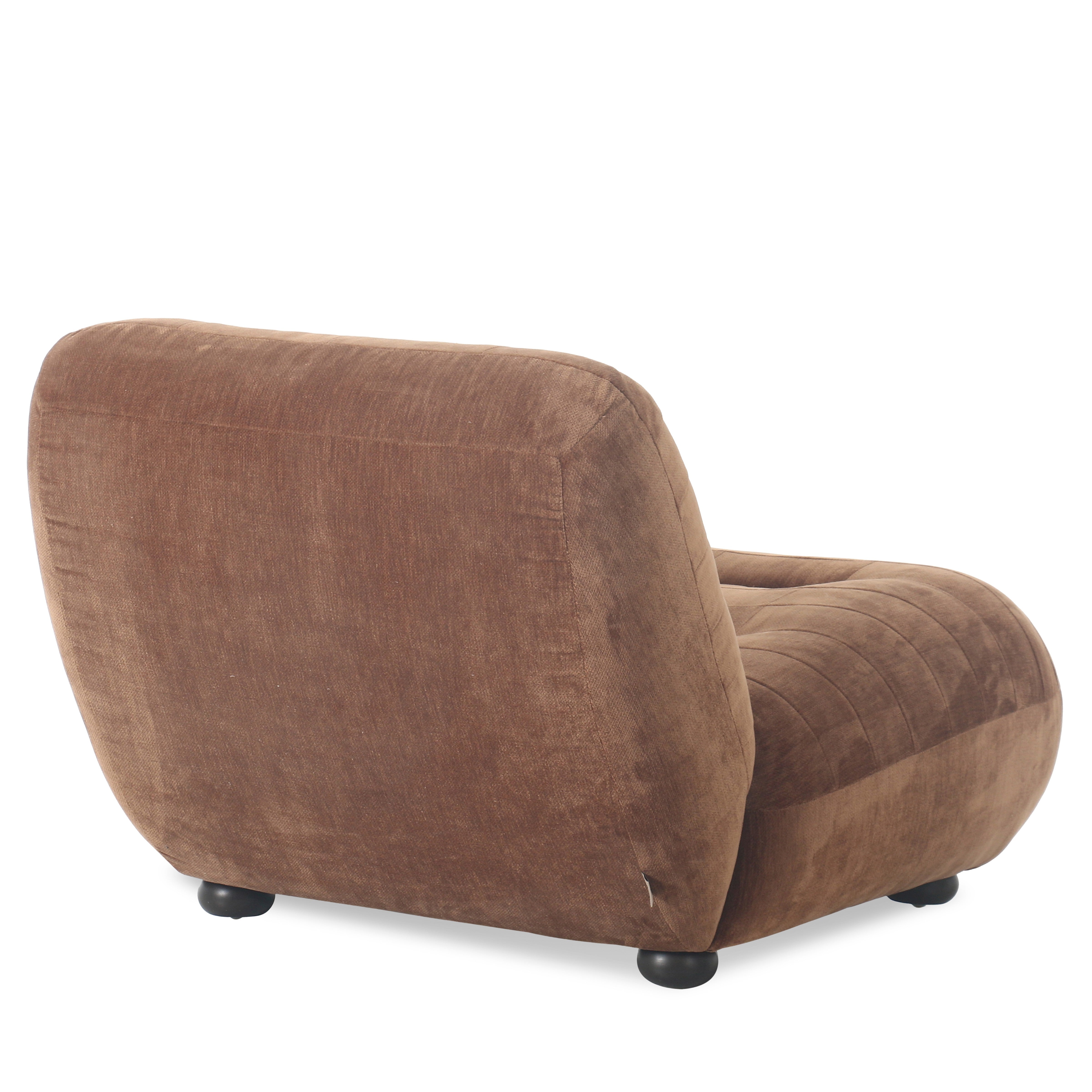Sessel WYATT cognac Samt