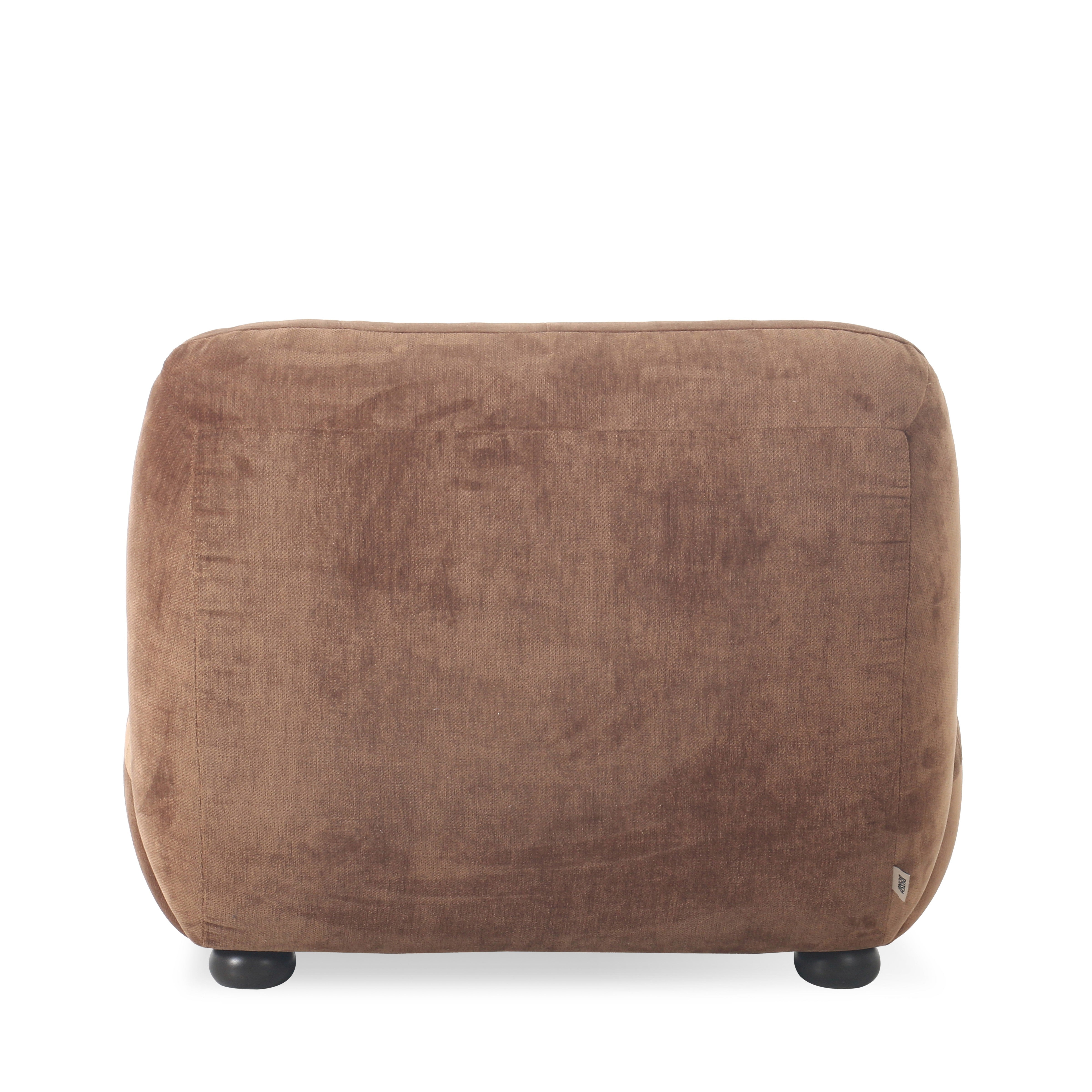 Sessel WYATT cognac Samt