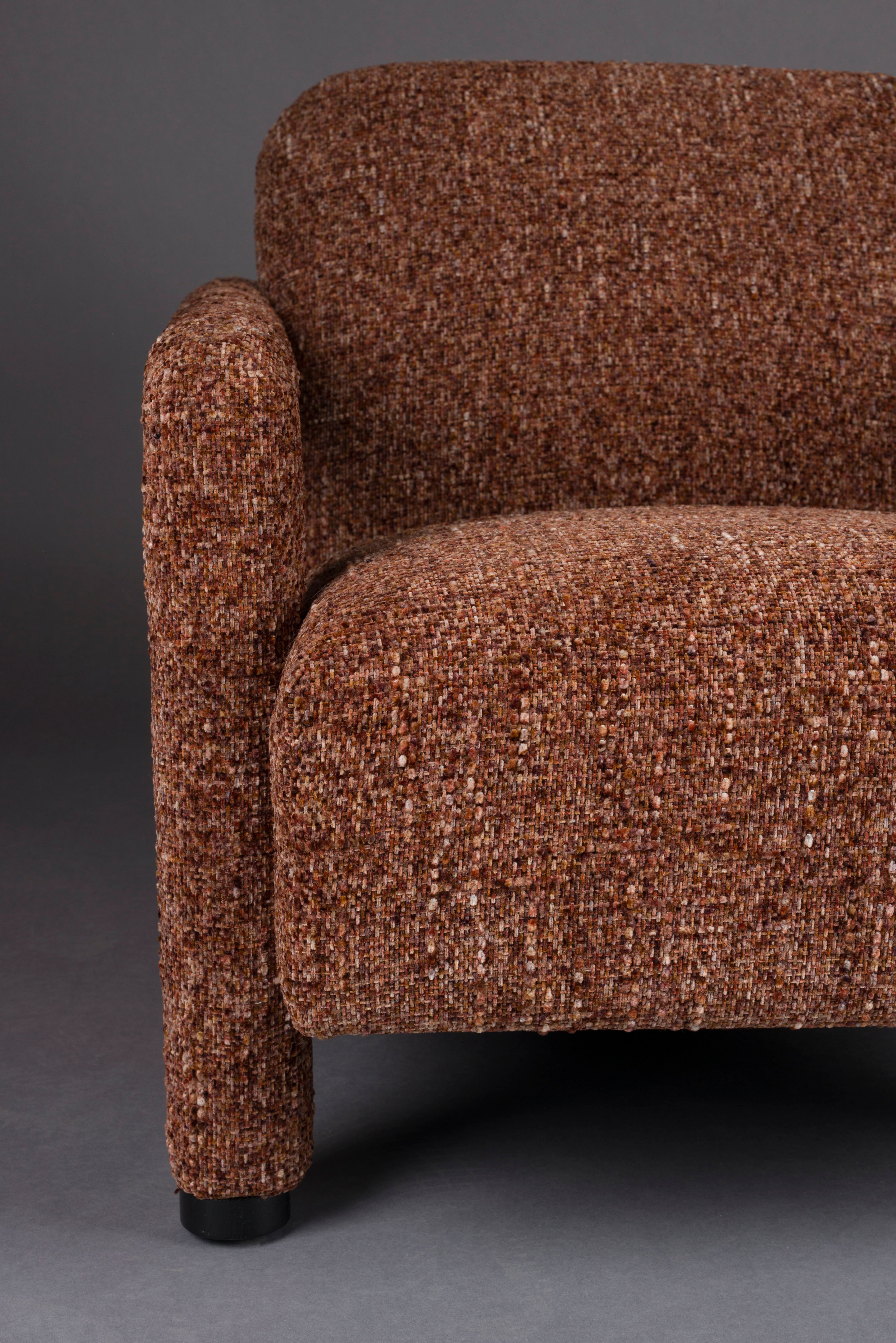 Sessel KENT bordeauxrot mit Rot