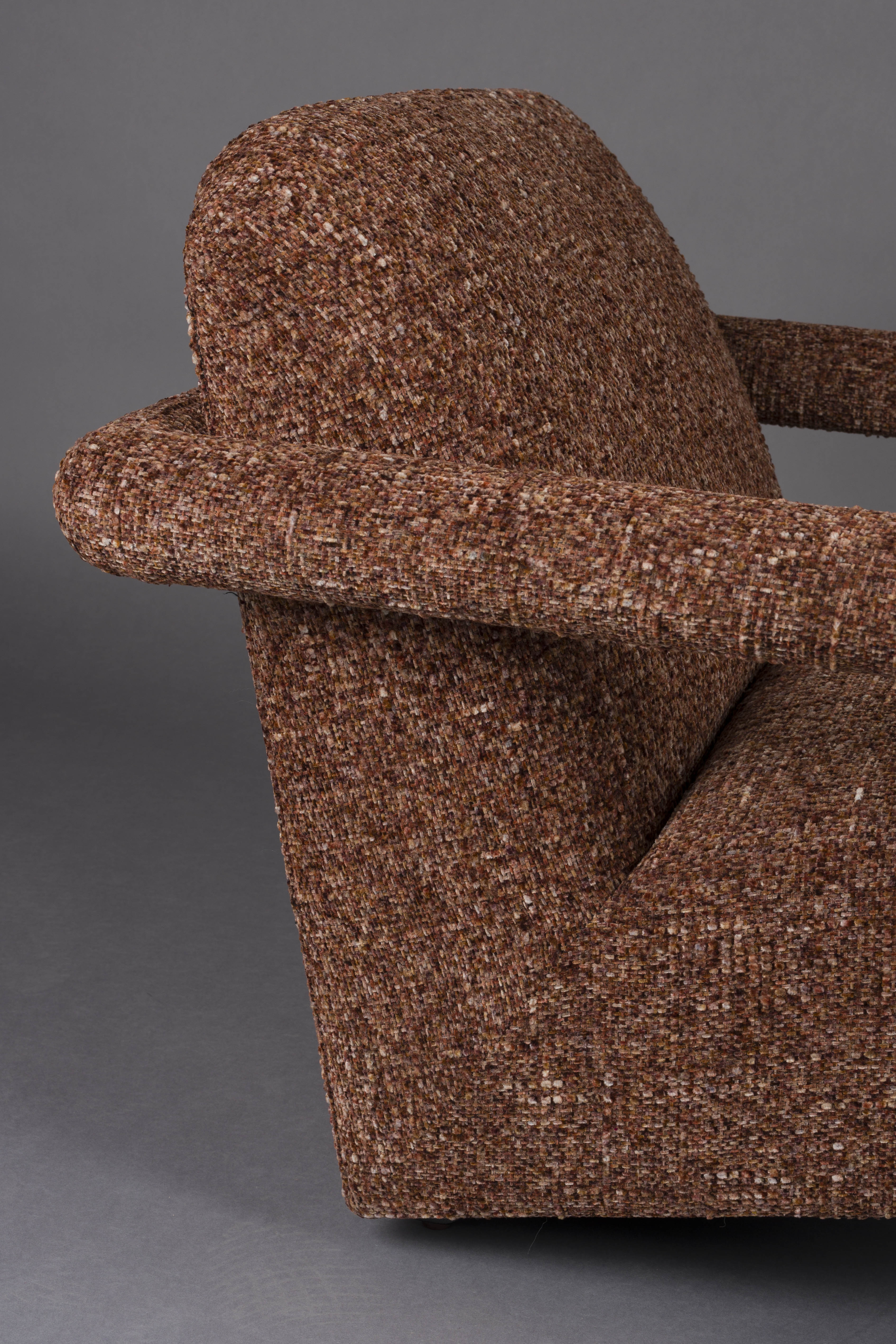 Sessel KENT bordeauxrot mit Rot