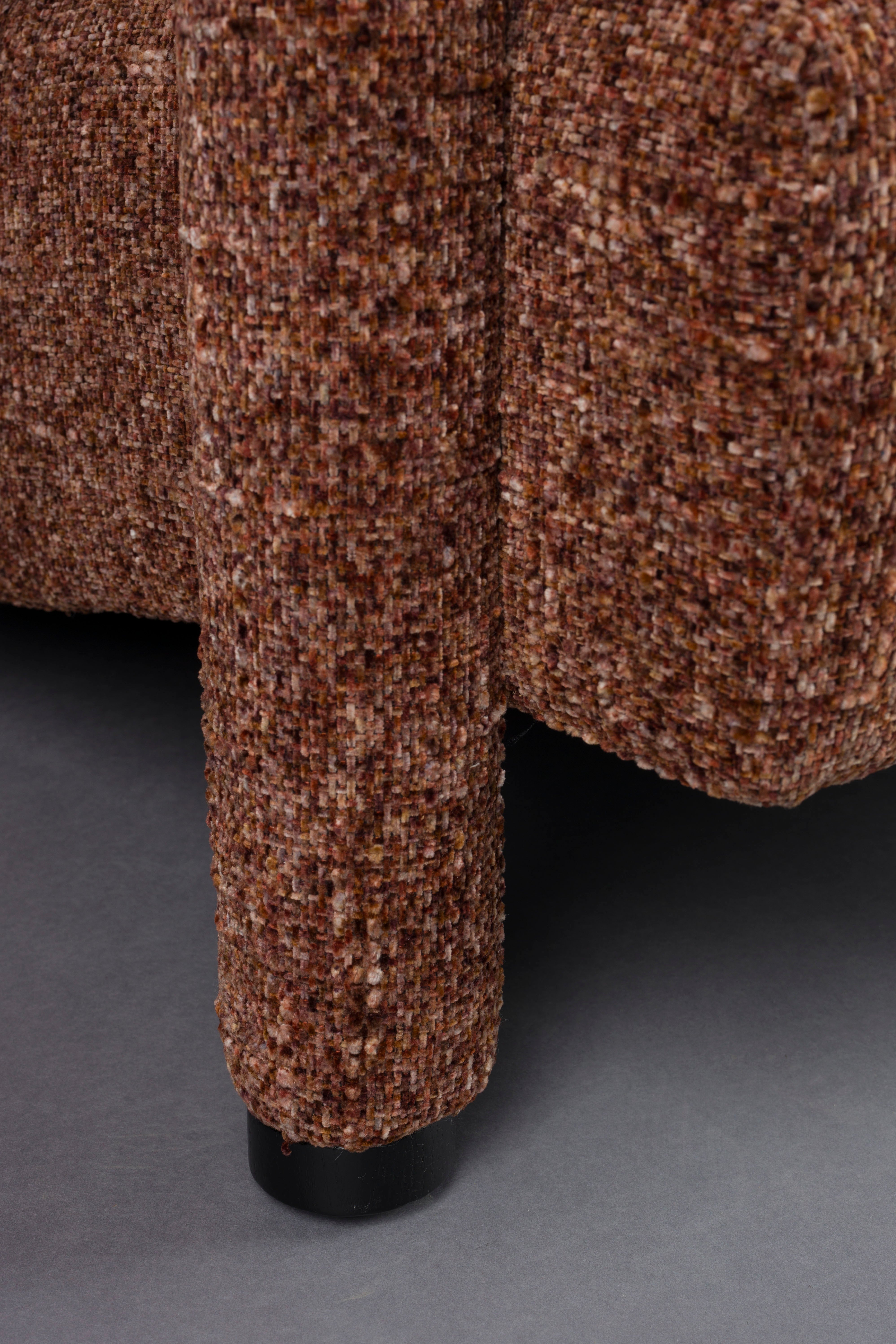 Sessel KENT bordeauxrot mit Rot
