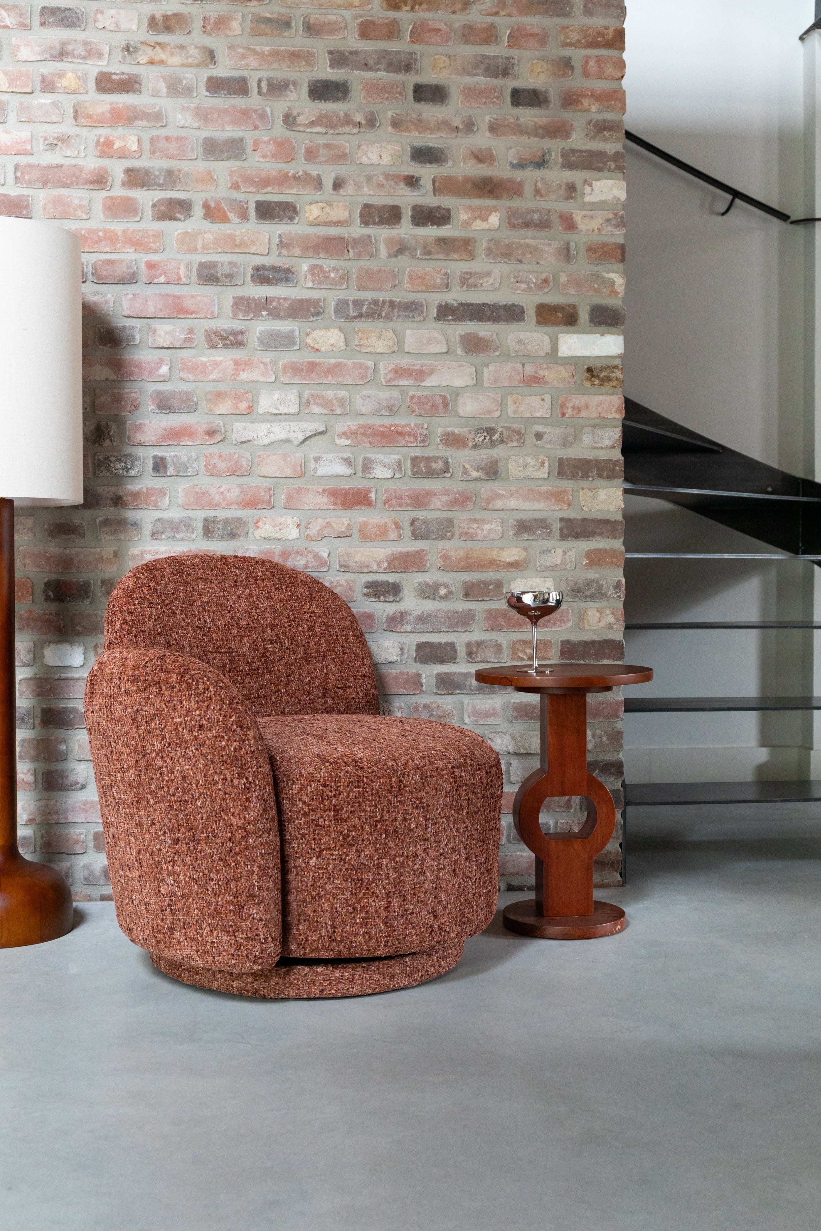 Drehstuhl ROSE bordeaux melange