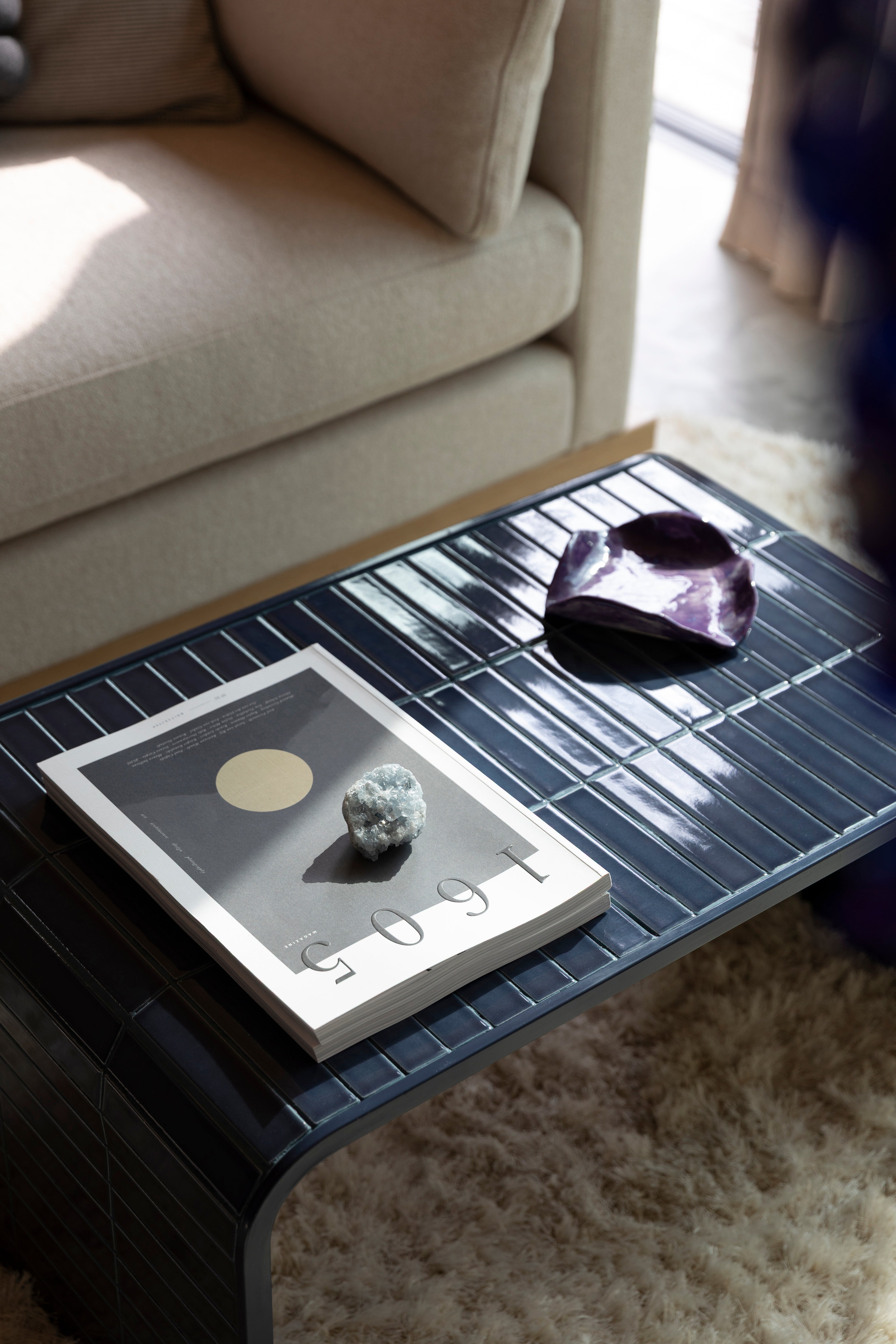 Couchtisch TILES blau