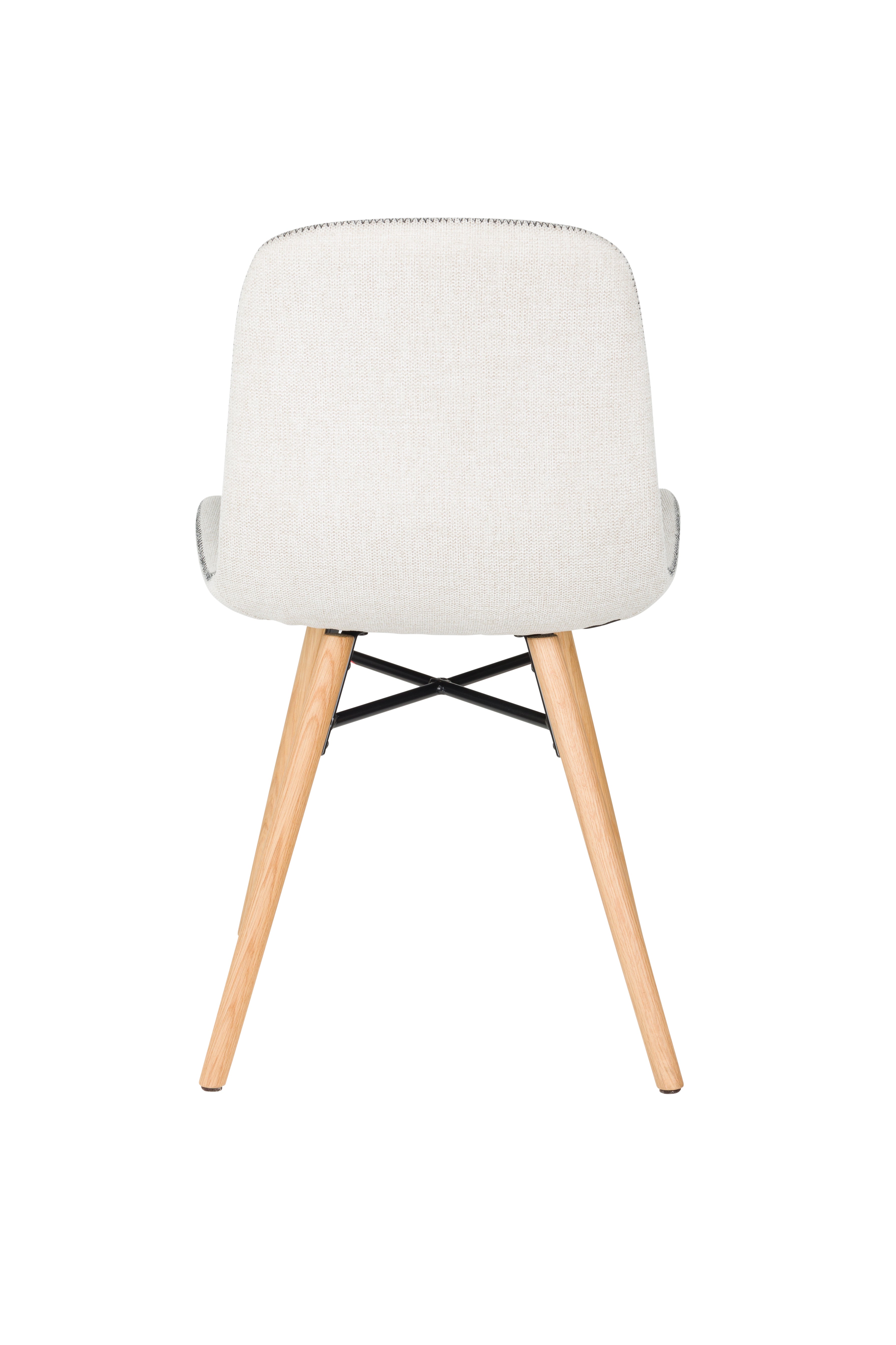 LESTER chair beige with wooden base