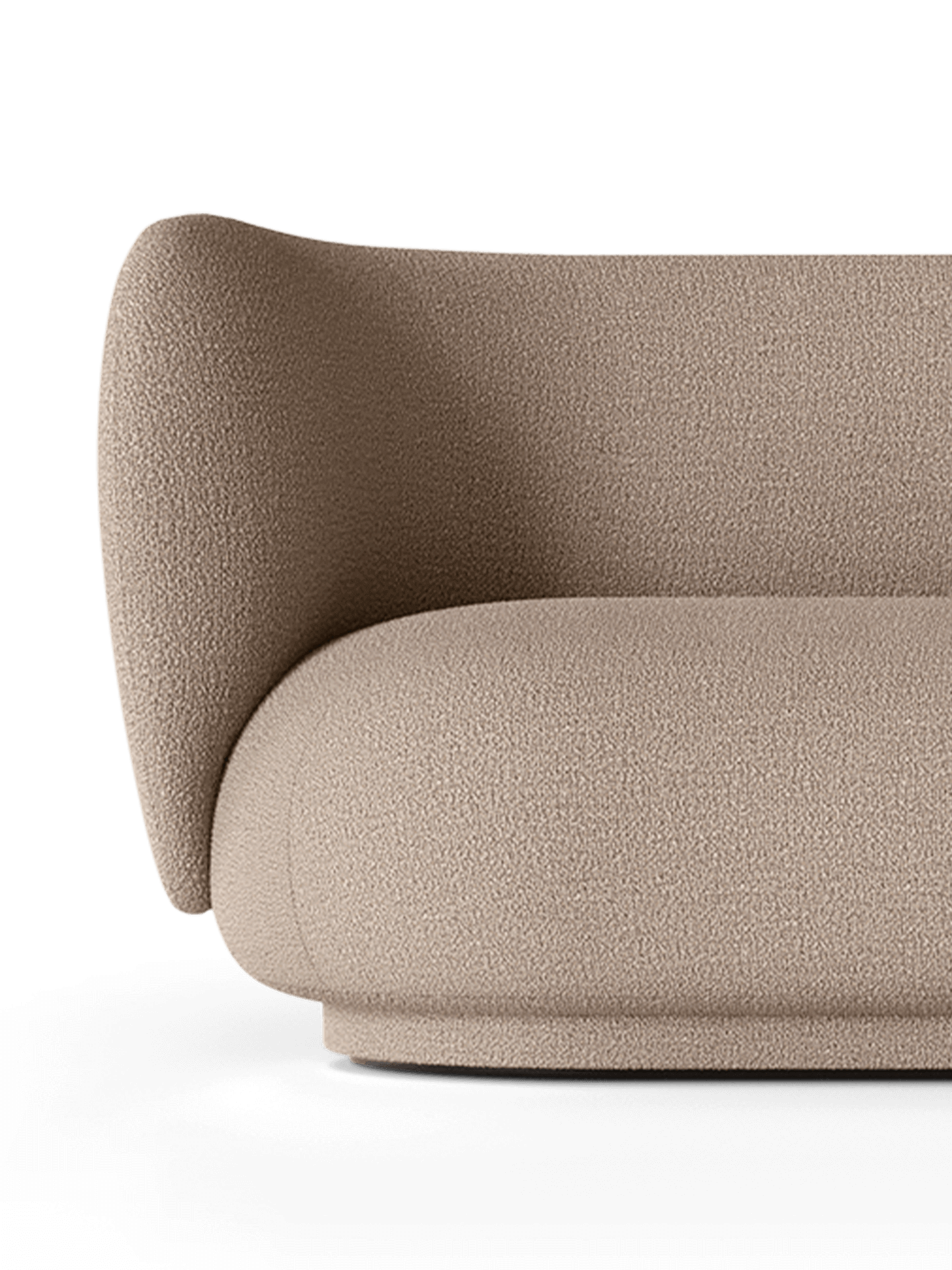 Rico Bouclé Sand 4-Personen-Sofa