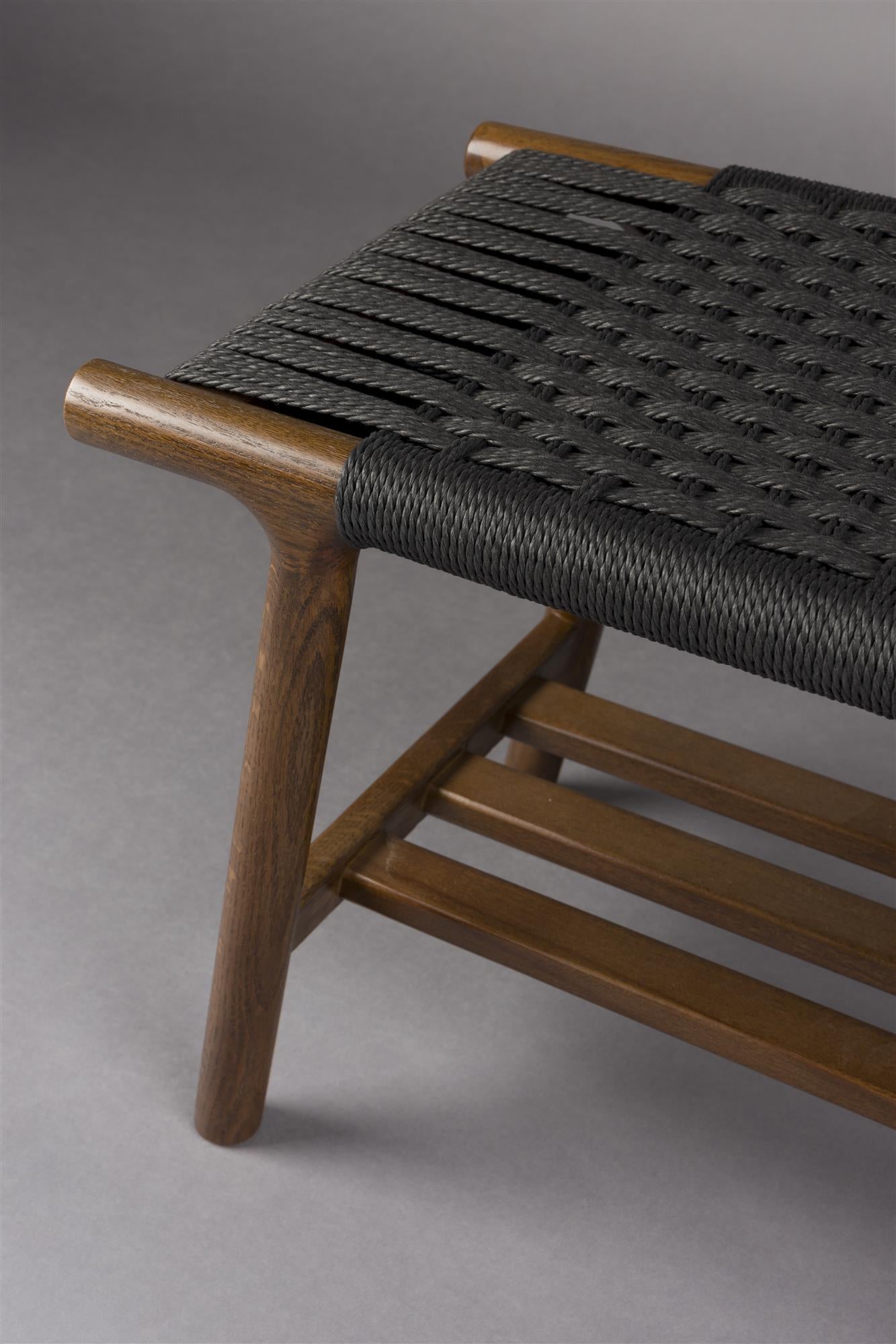 KINTARO Stool Dark Brown Oak Wood