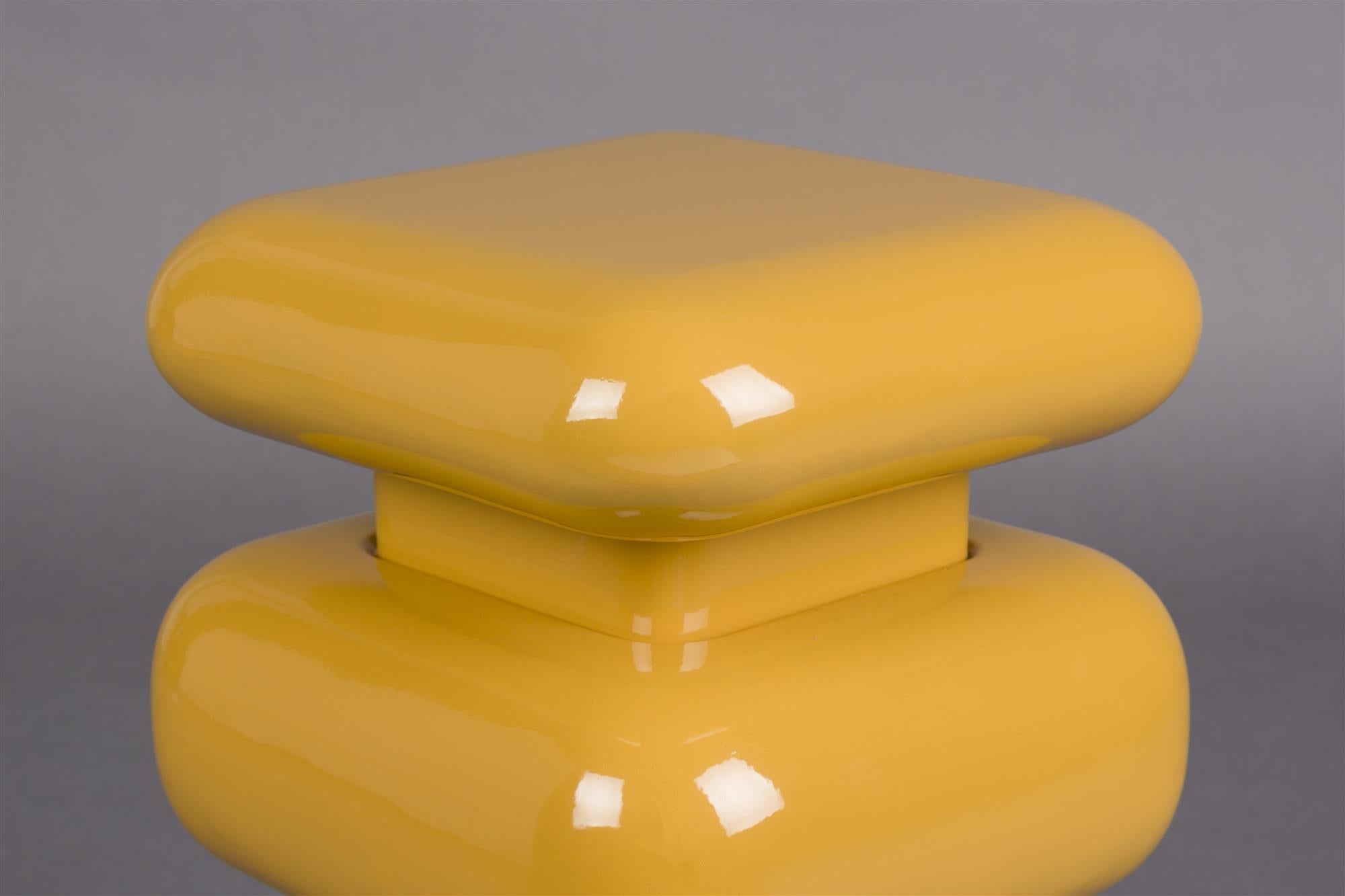 STUBBY yellow side table