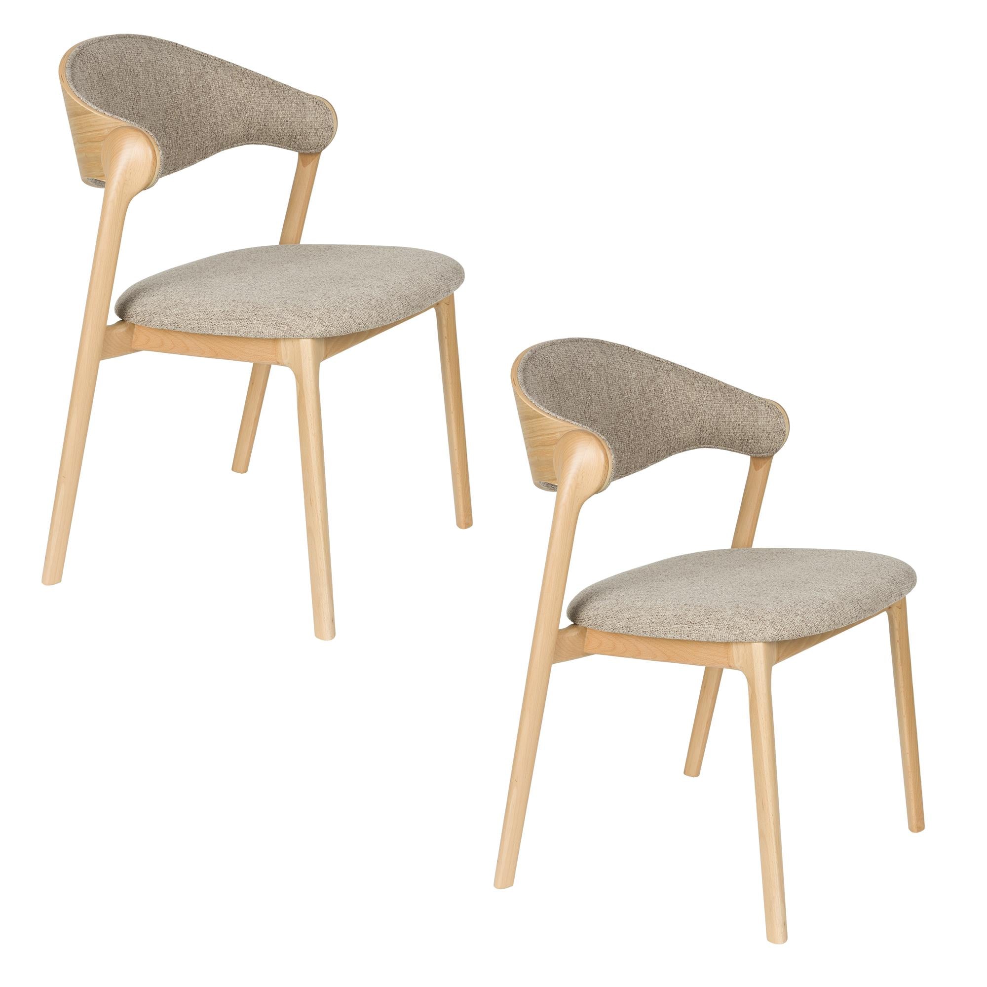 Stuhl BABINGTON braun mit Holzgestell