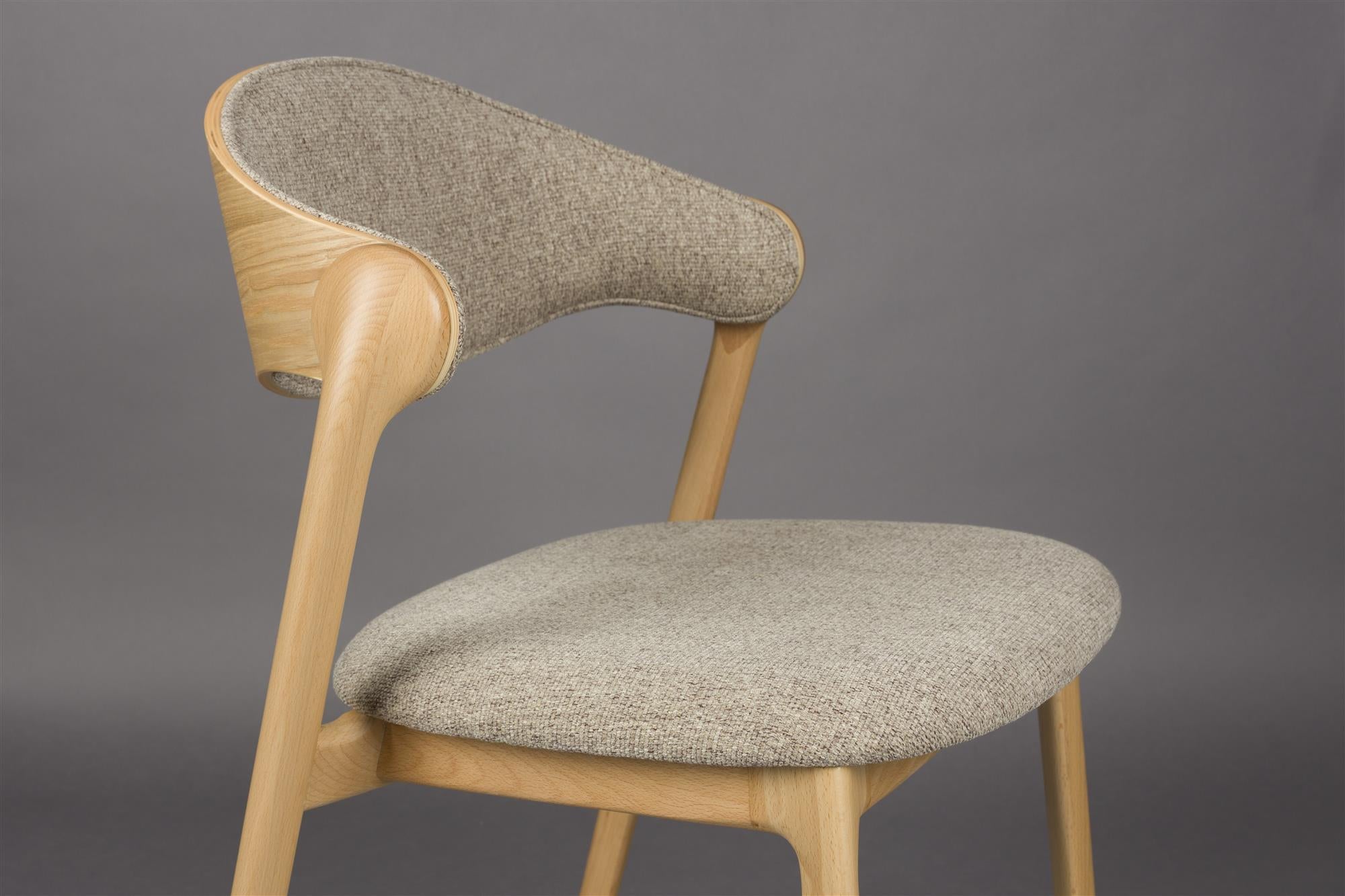 Stuhl BABINGTON braun mit Holzgestell