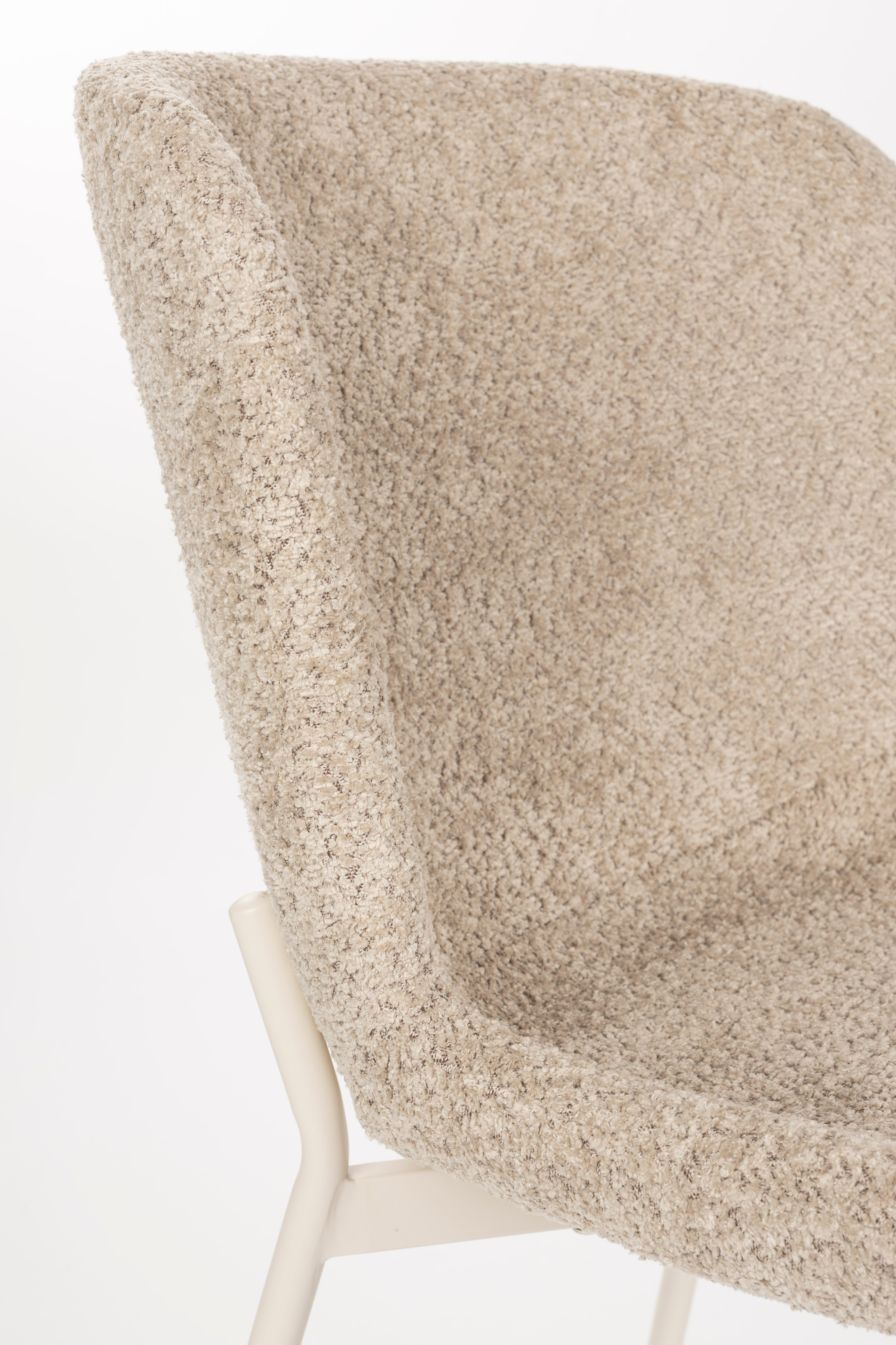 Stuhl MARION hellbraun mit beigem Gestell