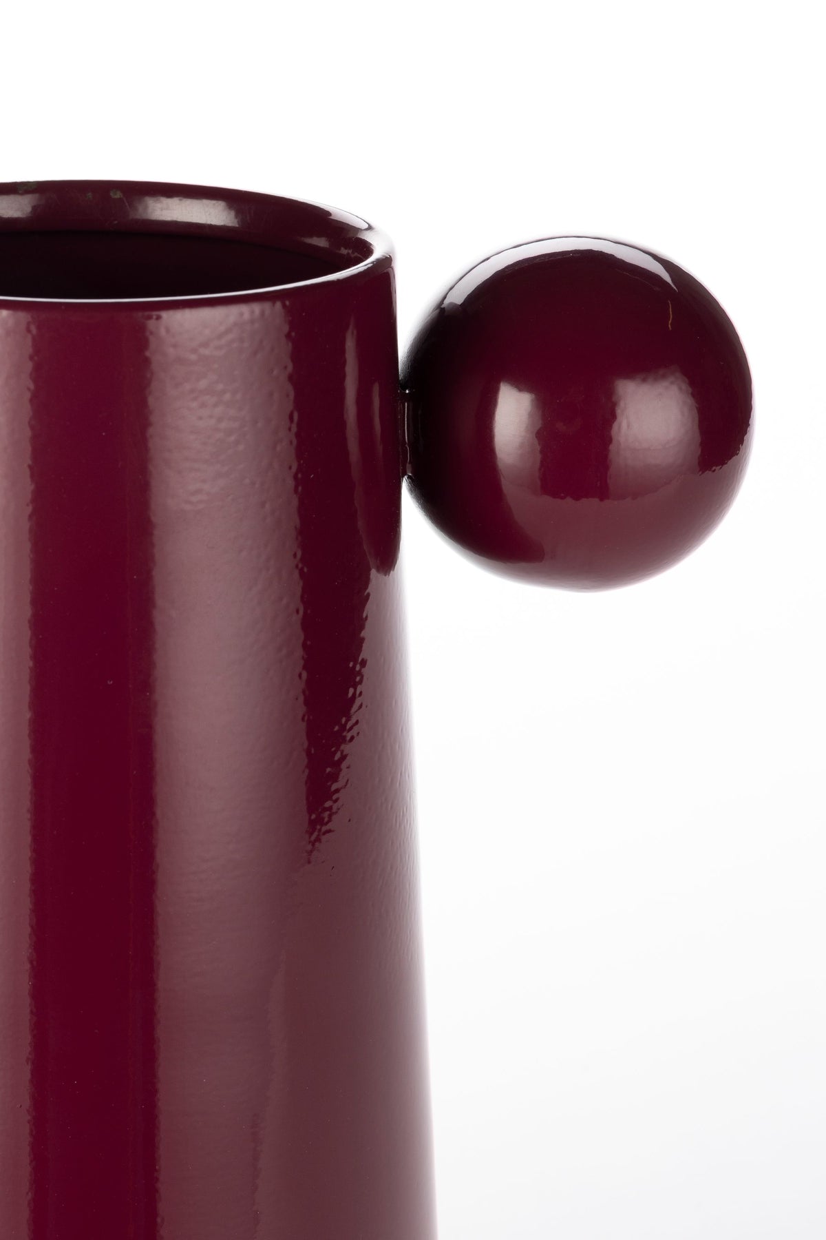 Wazon DOT bordowy – wys. 30 cm