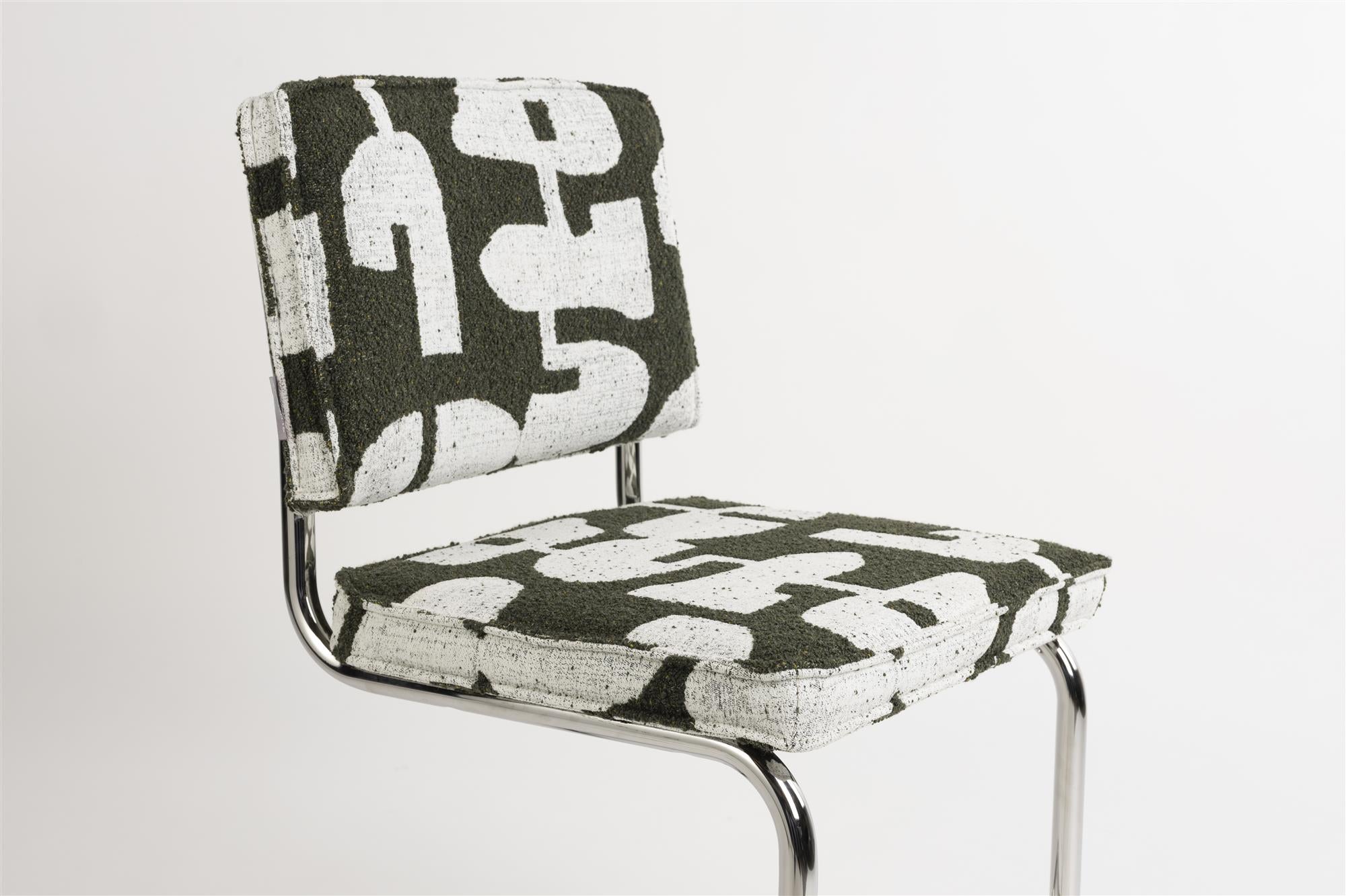 RIDGE DECO SYMBOLS Chair Green with White