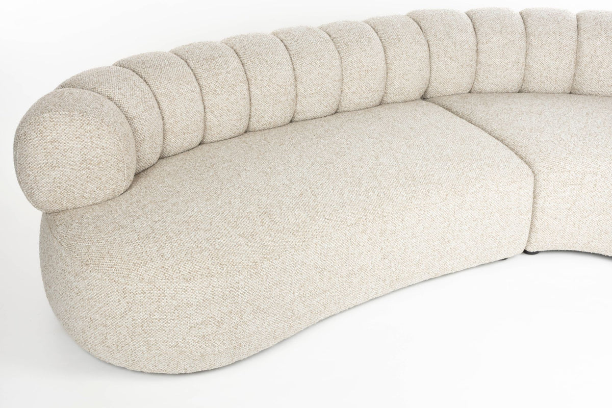 Sofa 7-osobowa DUVANE beżowy – ujęcie 2
