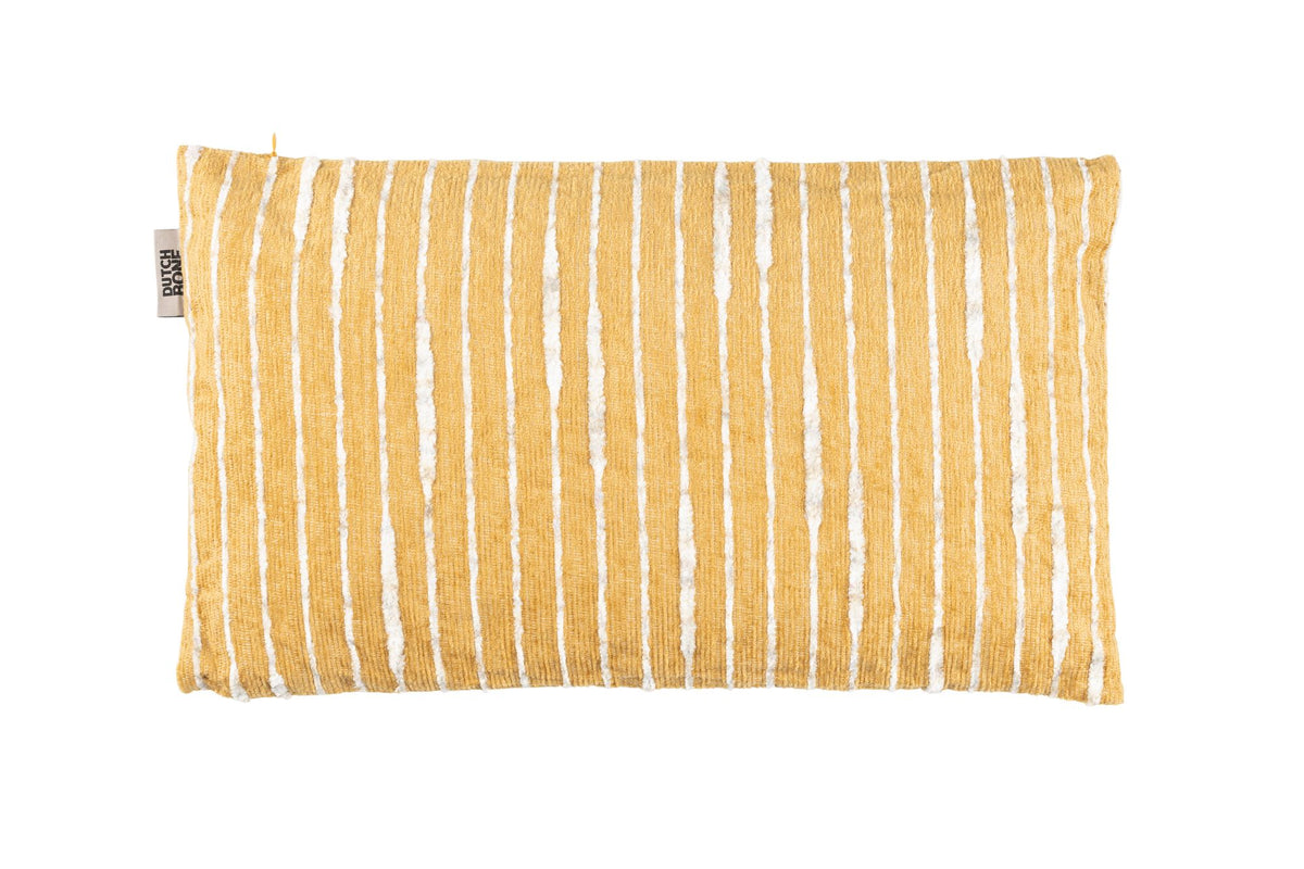 Poduszka dekoracyjna LEAF RECTANGLE ochra – ujęcie 2