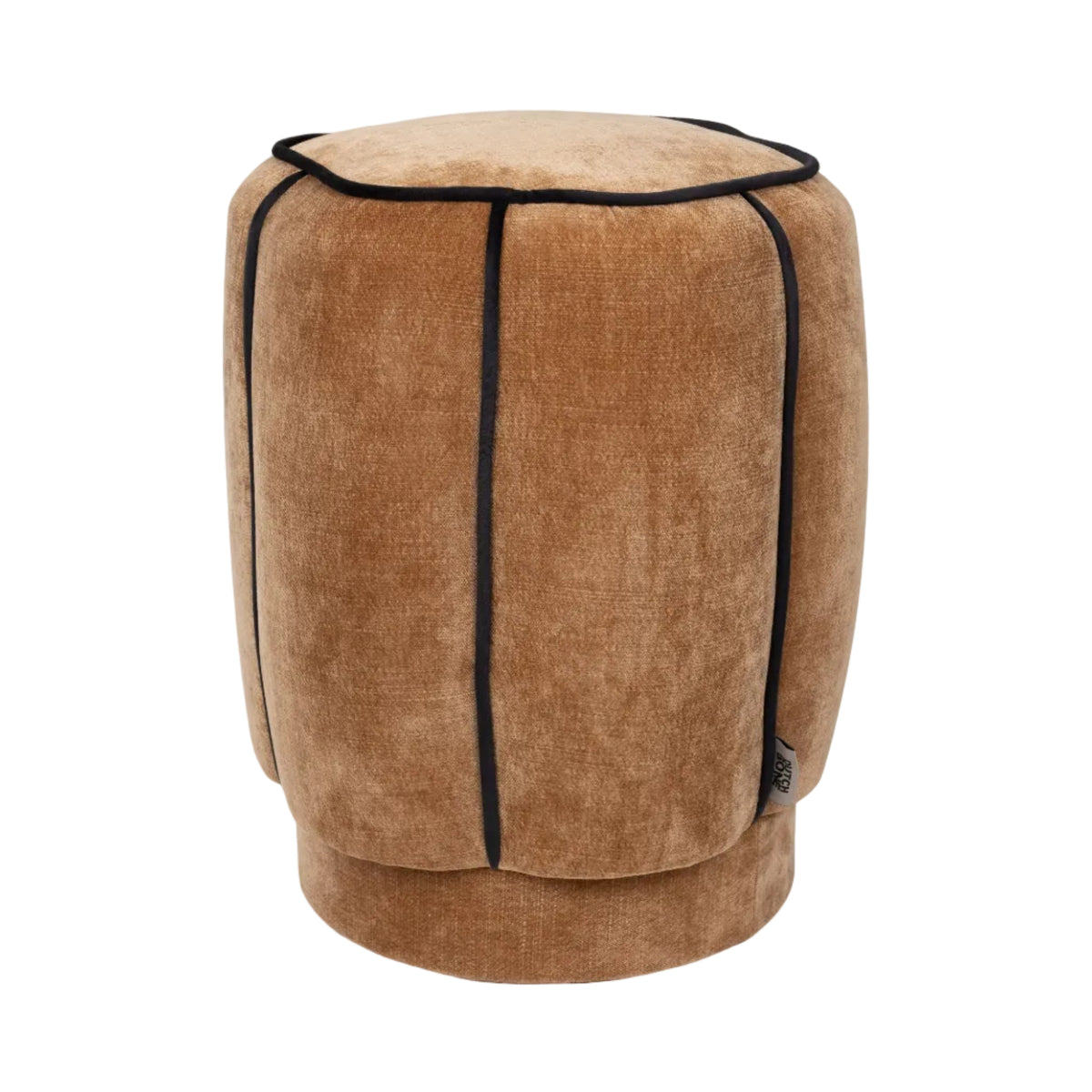 Puf DONNA VELOURS jasnobrązowy – Dutchbone