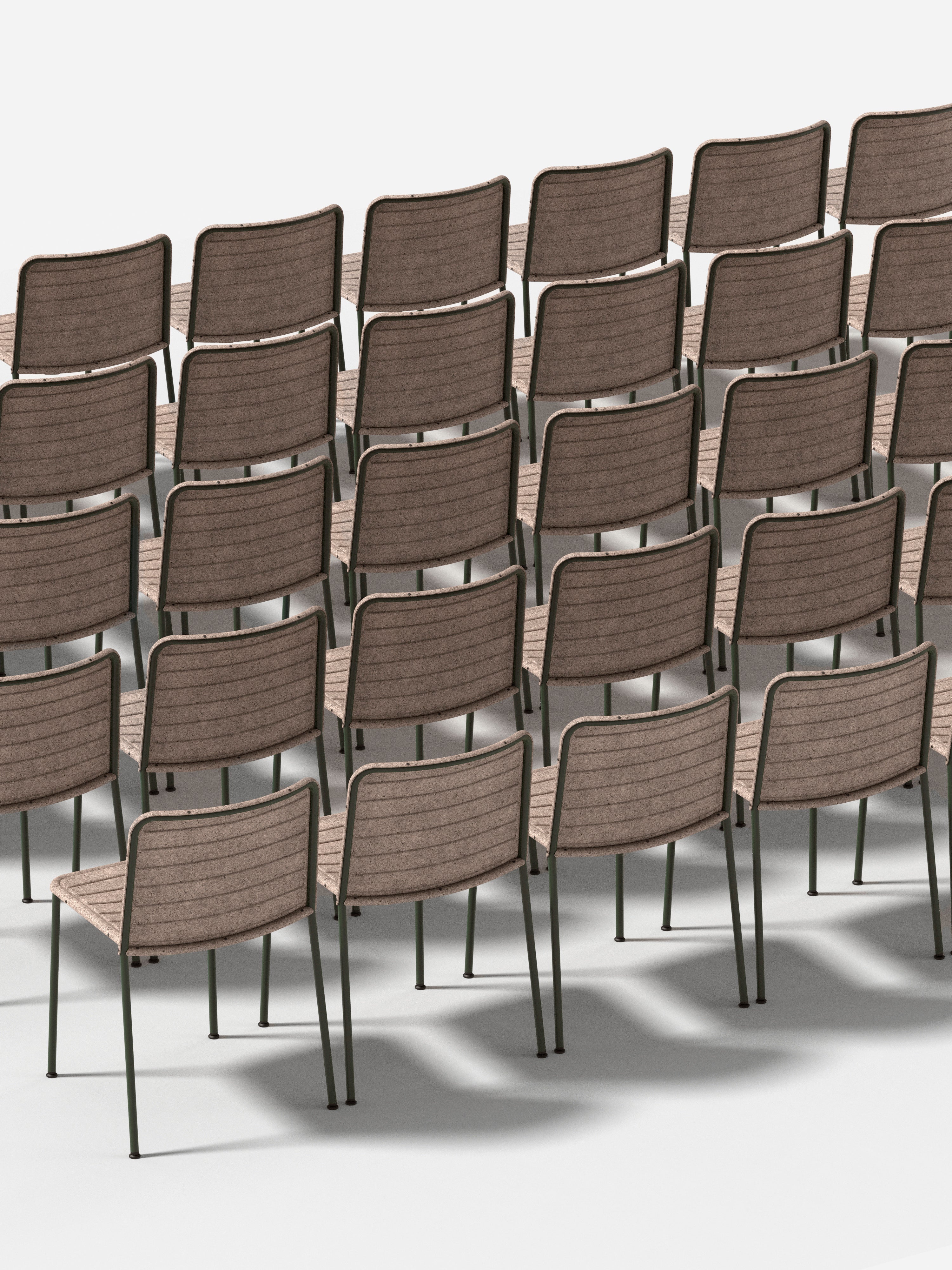 FLAX STACKER Chair brown