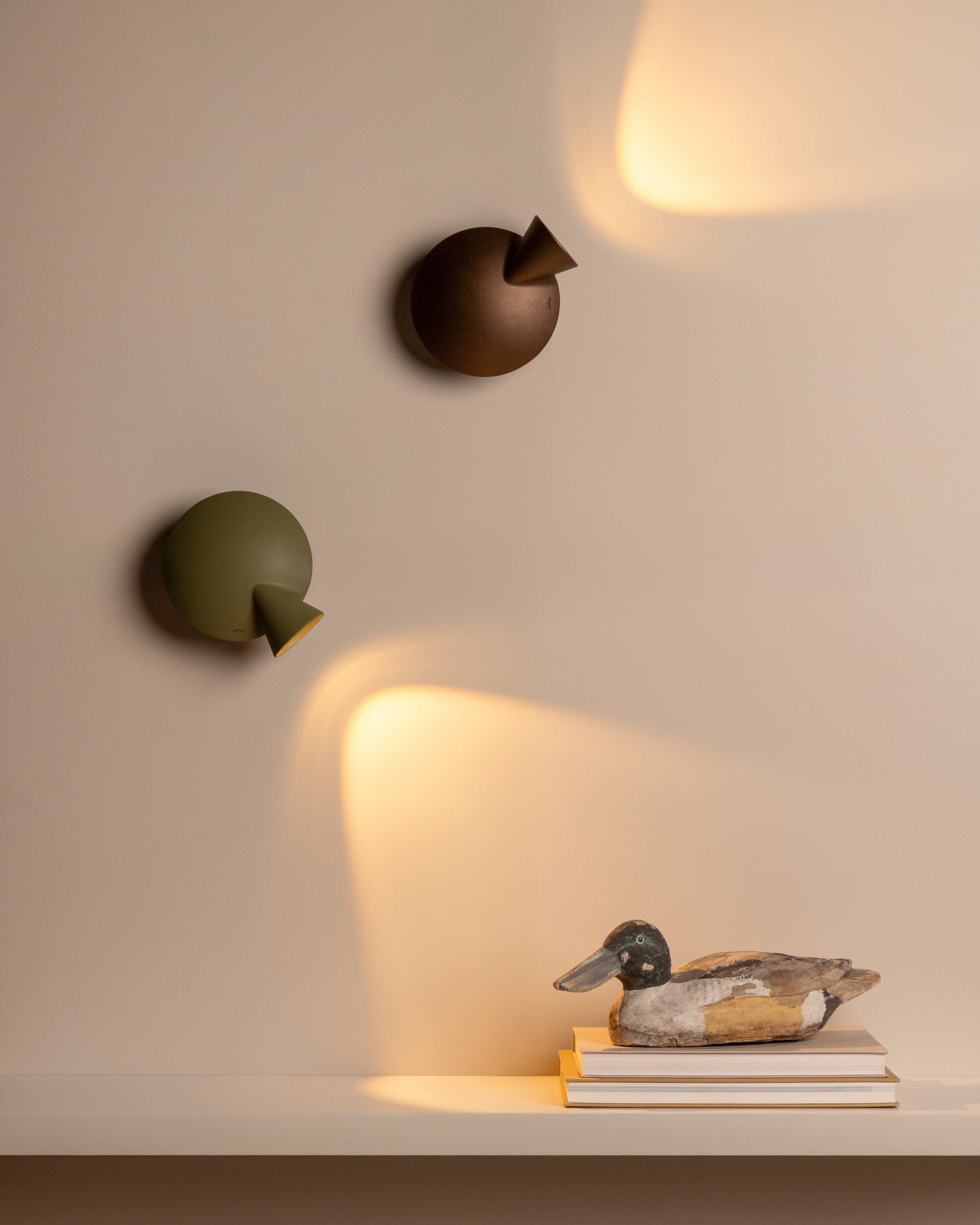 Lampa ścienna TORTUGA brązowy