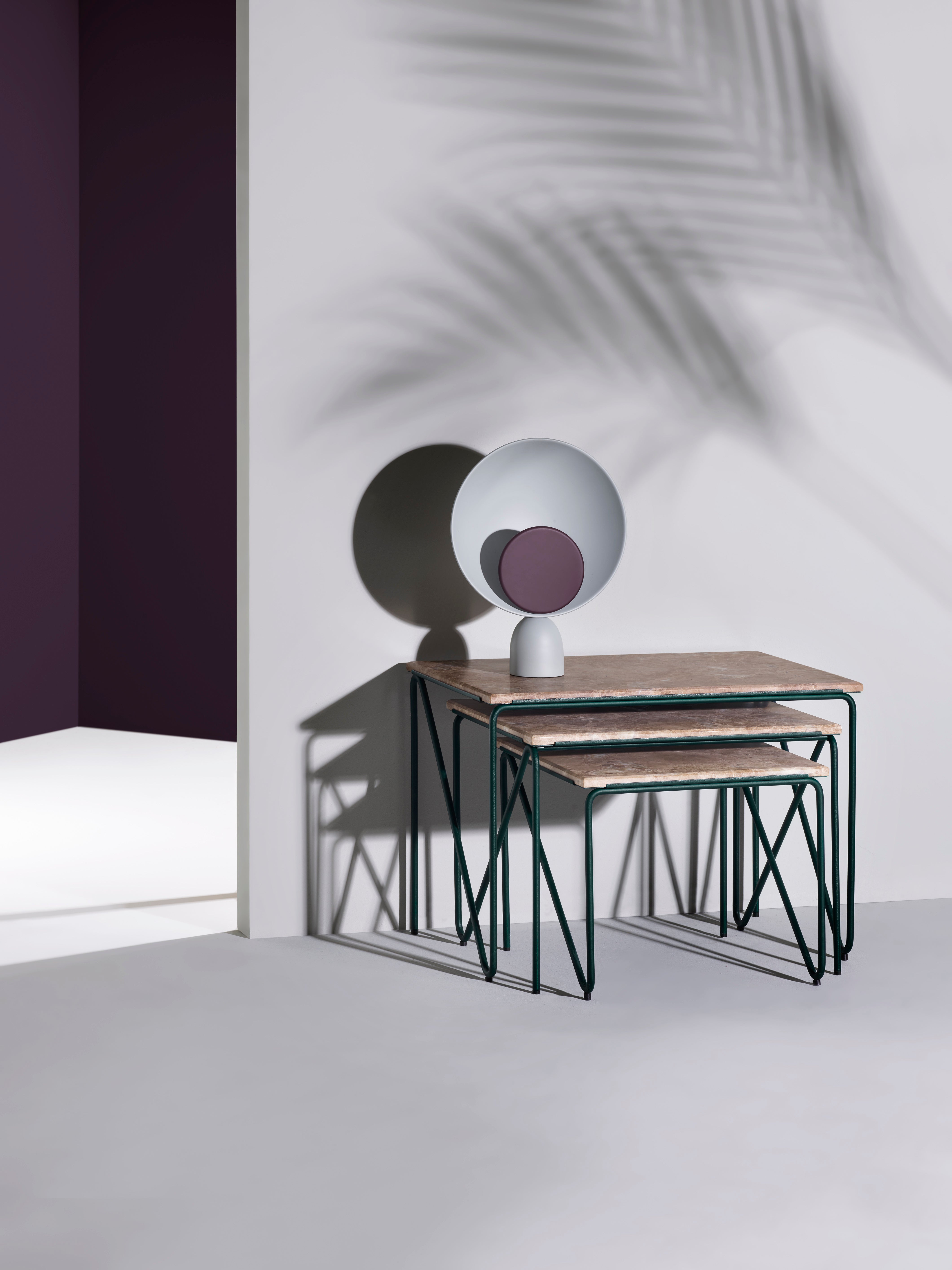 BLOOPER table lamp blue with purple