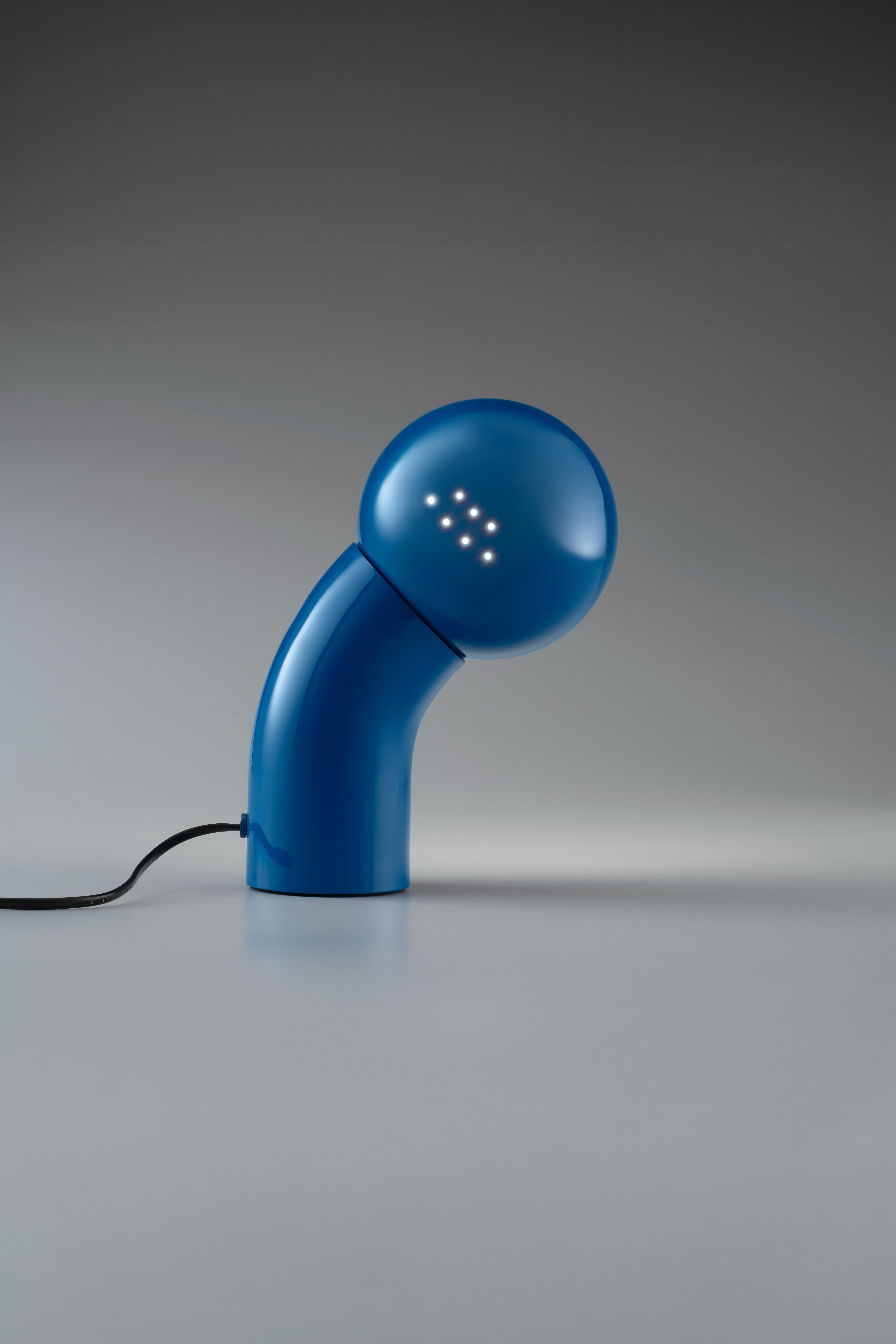 Lampa stołowa PALLINO połyskujący czerwony