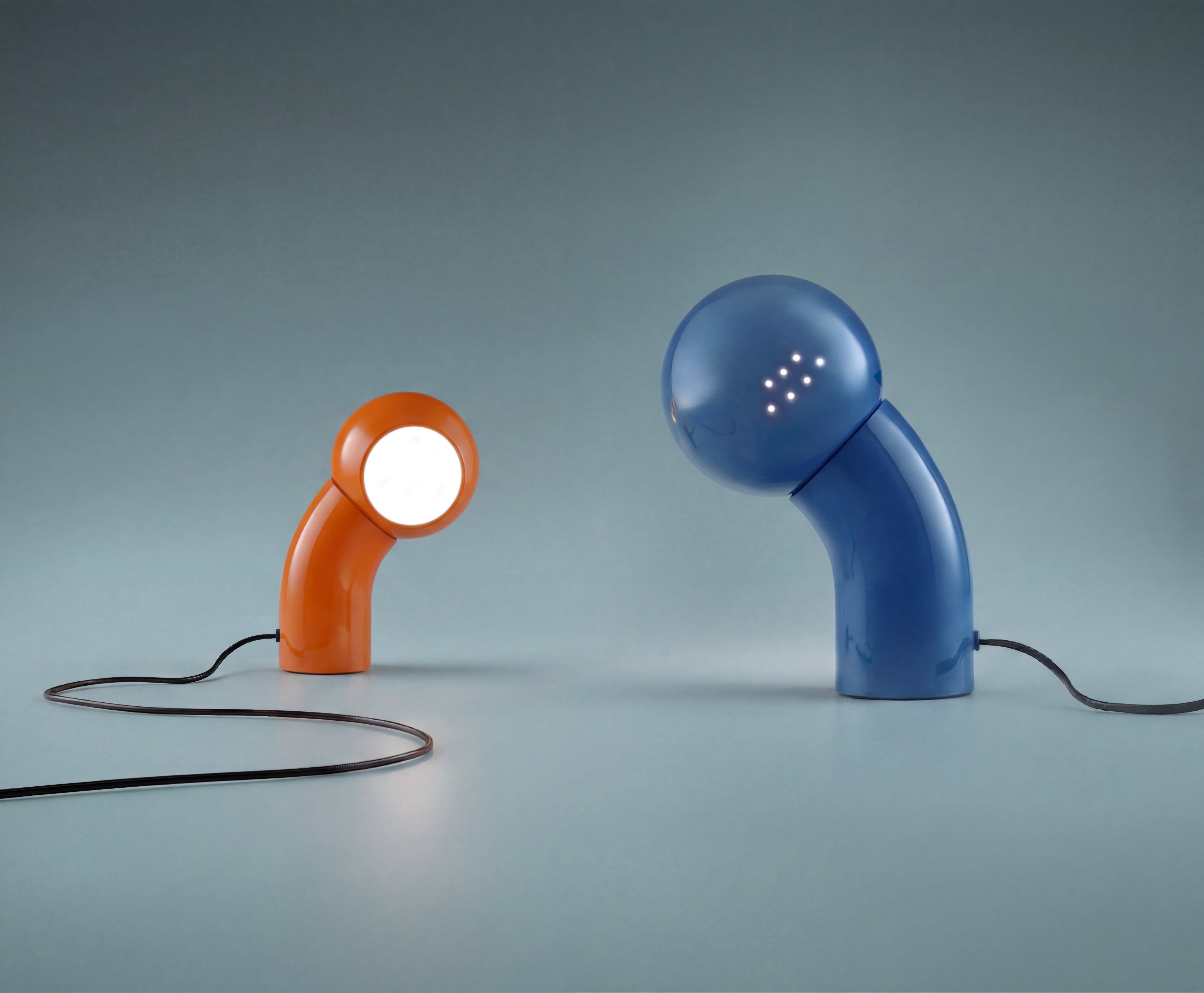 Lampa stołowa PALLINO połyskujący czerwony