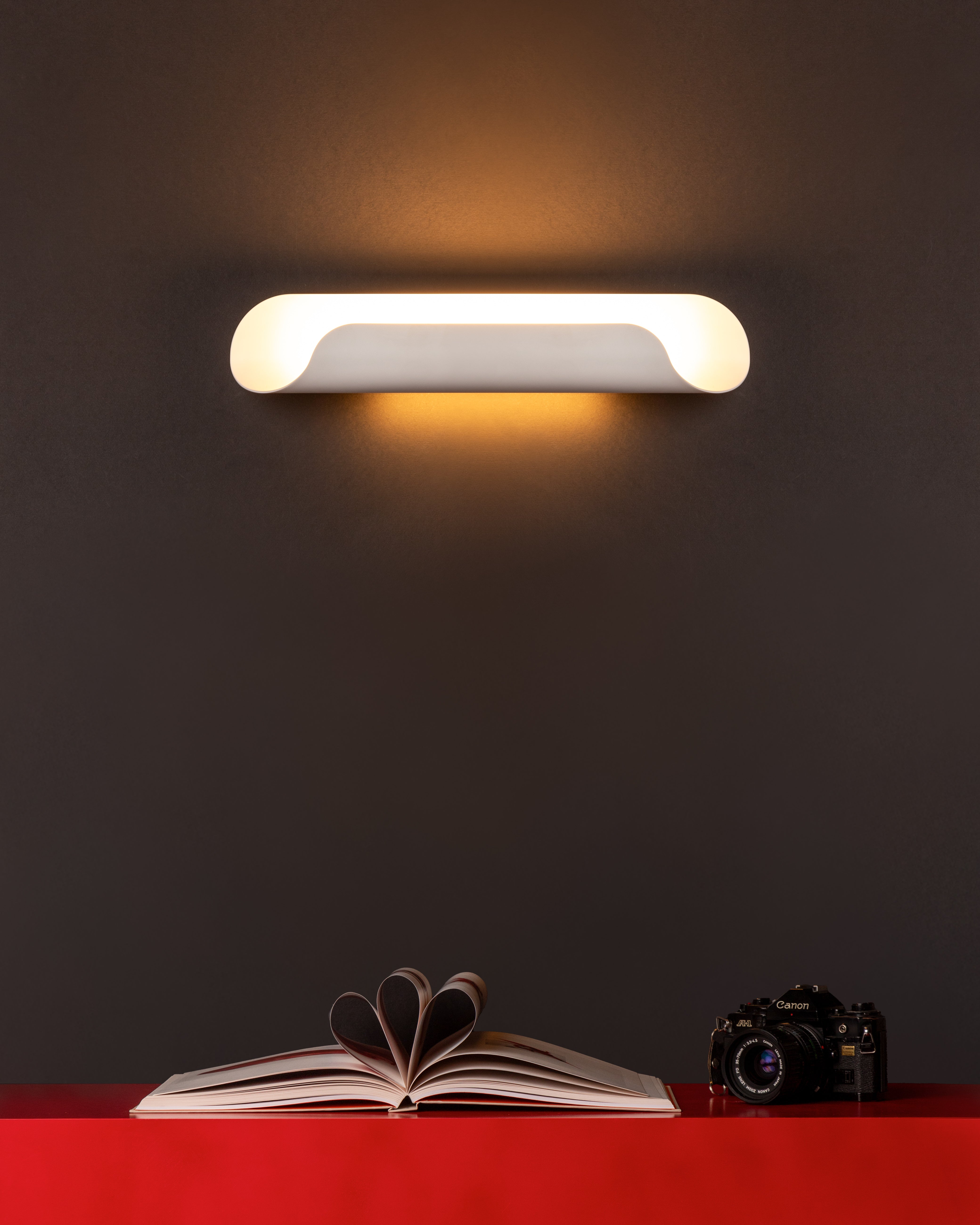 Lampa ścienna ROLL miedziany brązowy