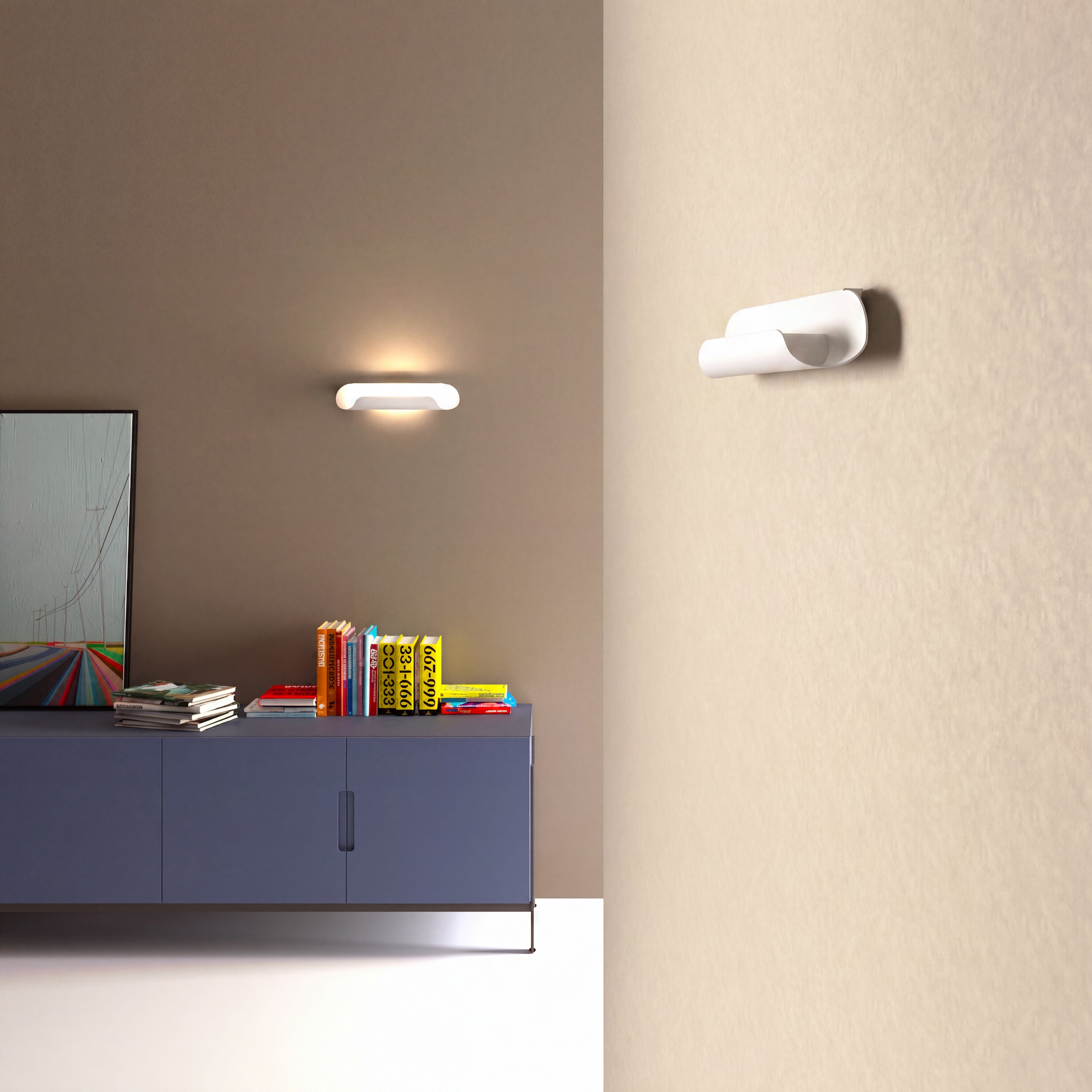 Lampa ścienna ROLL miedziany brązowy