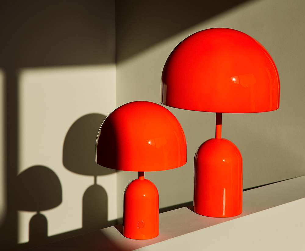 Tragbare Bell -Orange -Lampe