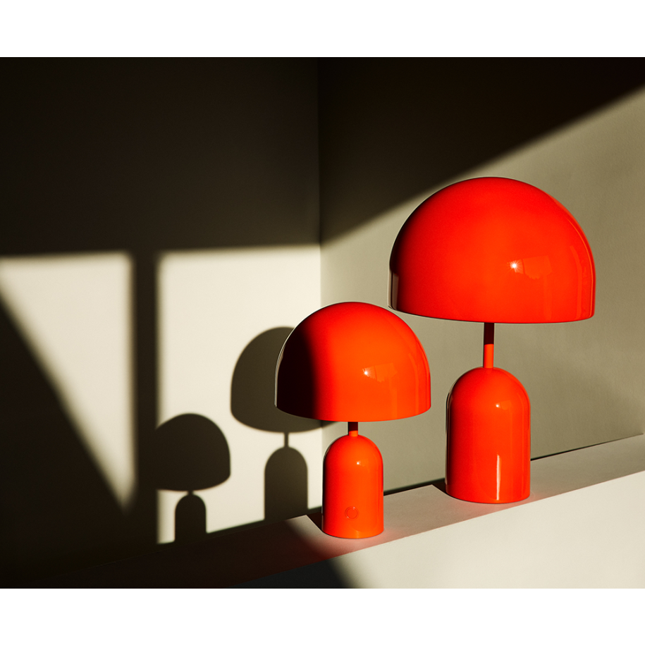 Glockentischlampe Orange