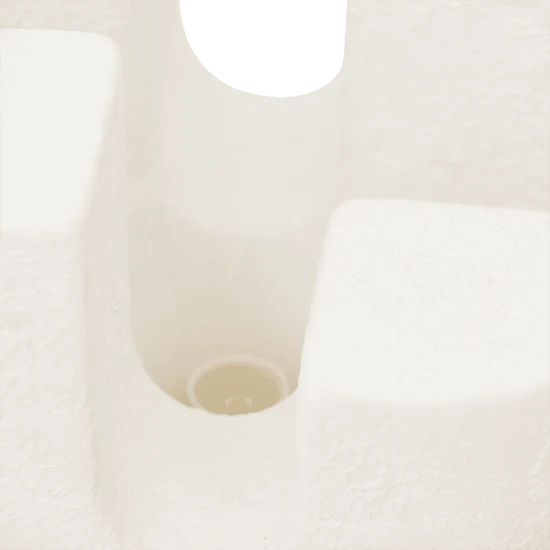 Lampa stołowa CUARTO biała ceramika