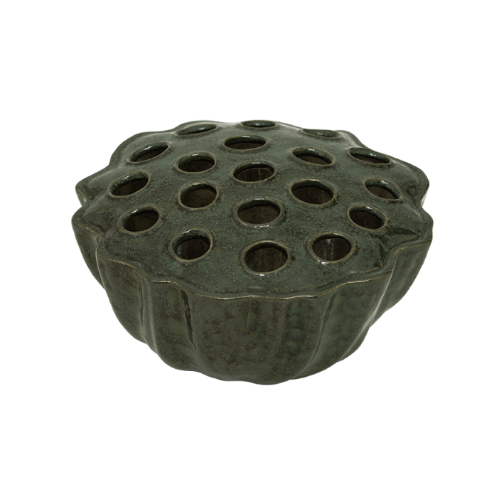 Keramikw vase NEA grün