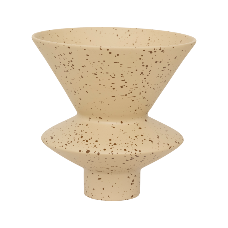 Vase aus Keramik THANDI beige