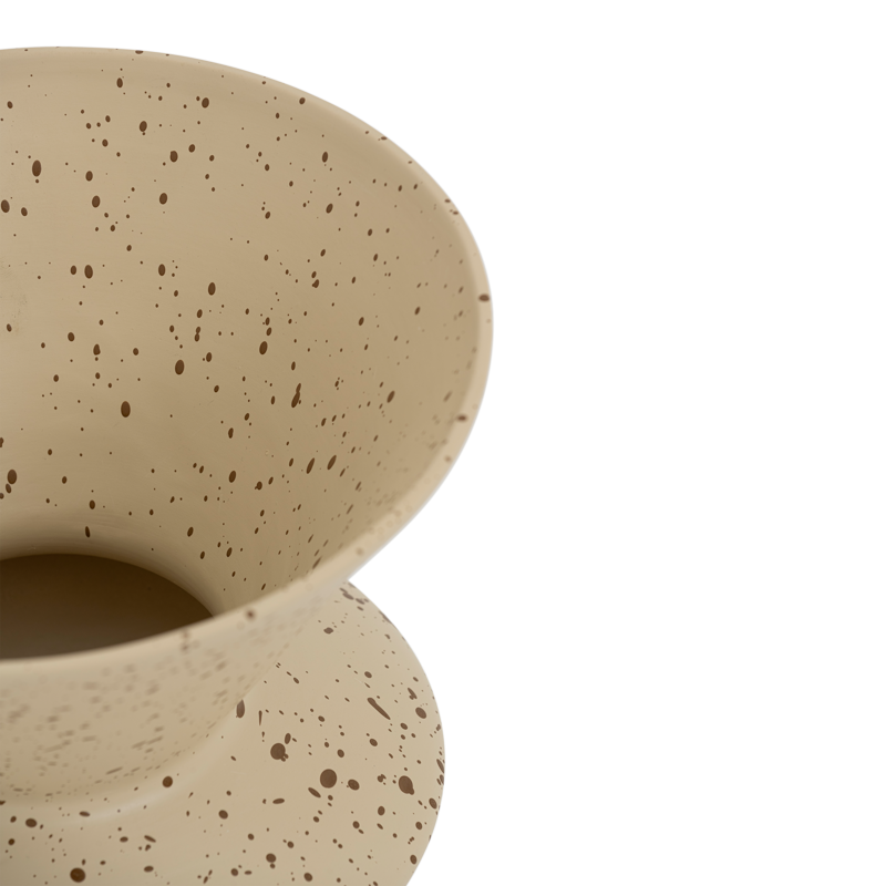 Vase aus Keramik THANDI beige