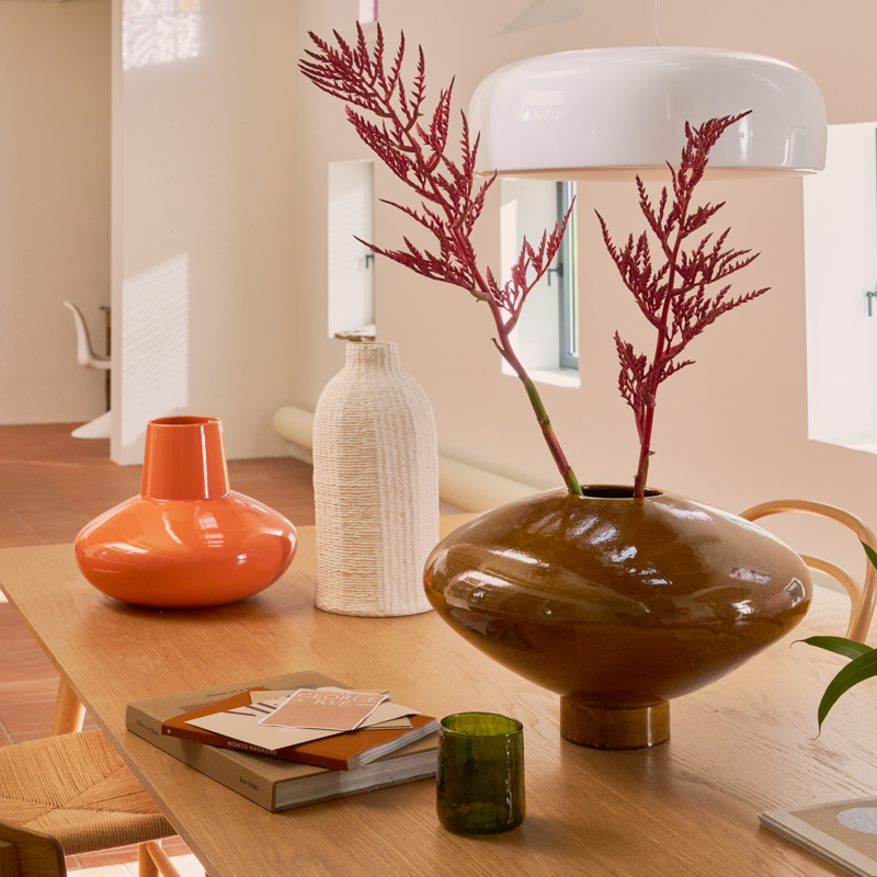 Keramikw vase SALIX orange