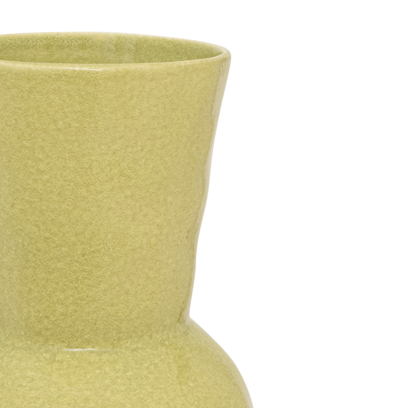 Keramikw vase DINEO limonengrün